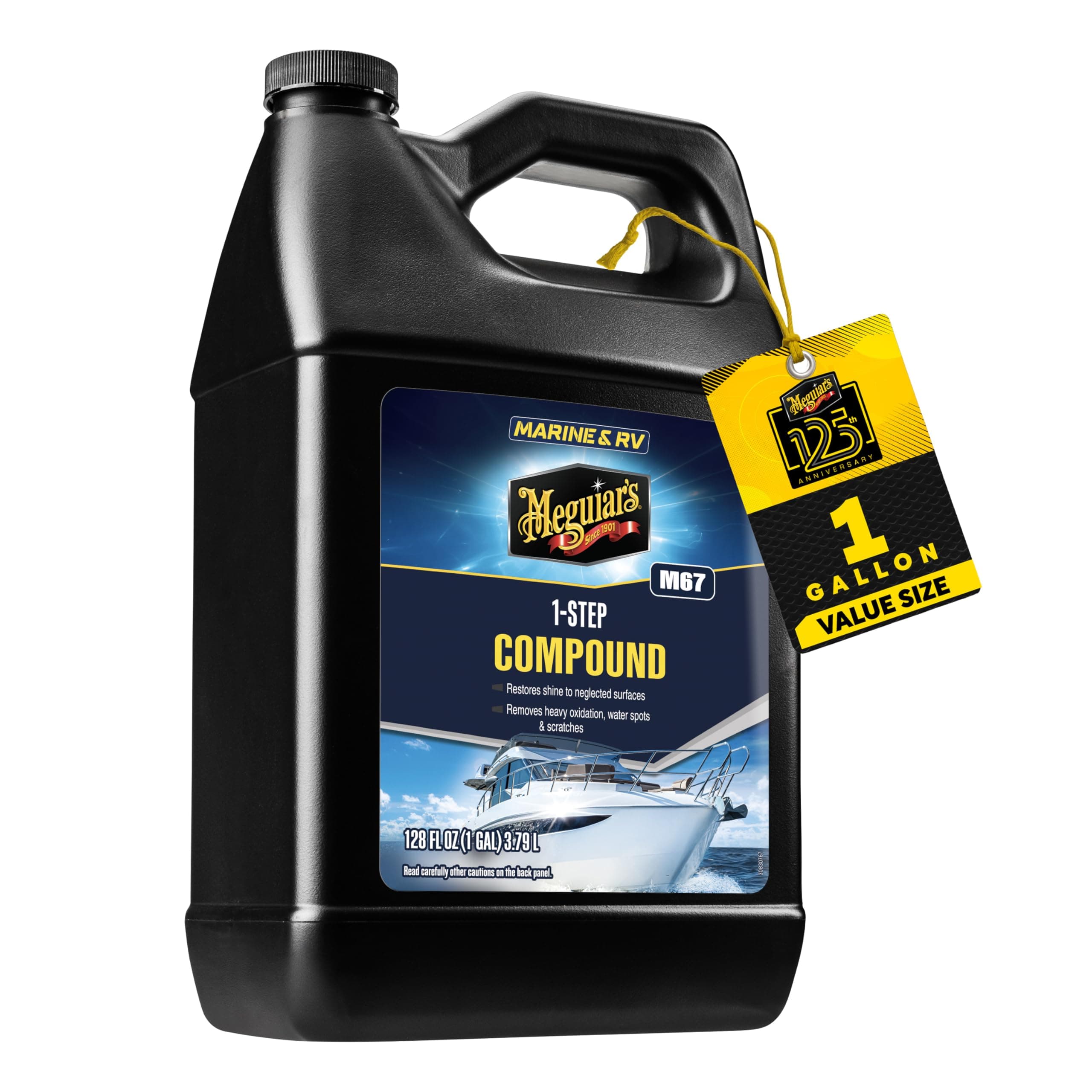 Meguiar's M6701 Marine/RV One Step Compound 1 Gallon