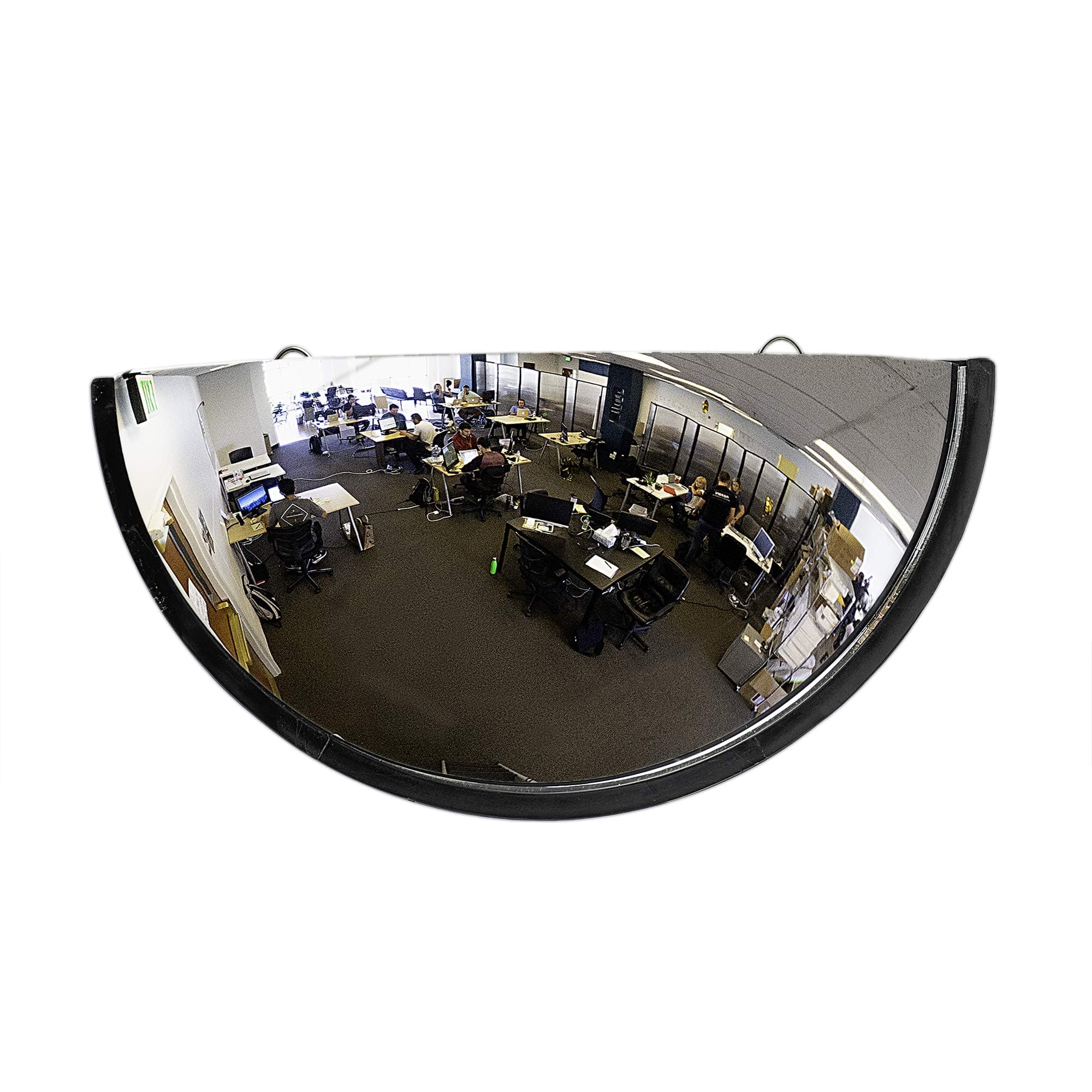 32" Acrylic Half Dome Security and Blind Spot Mirror for Parking, Garage, Store, Warehouse, Office and More- Vision Metalizers
