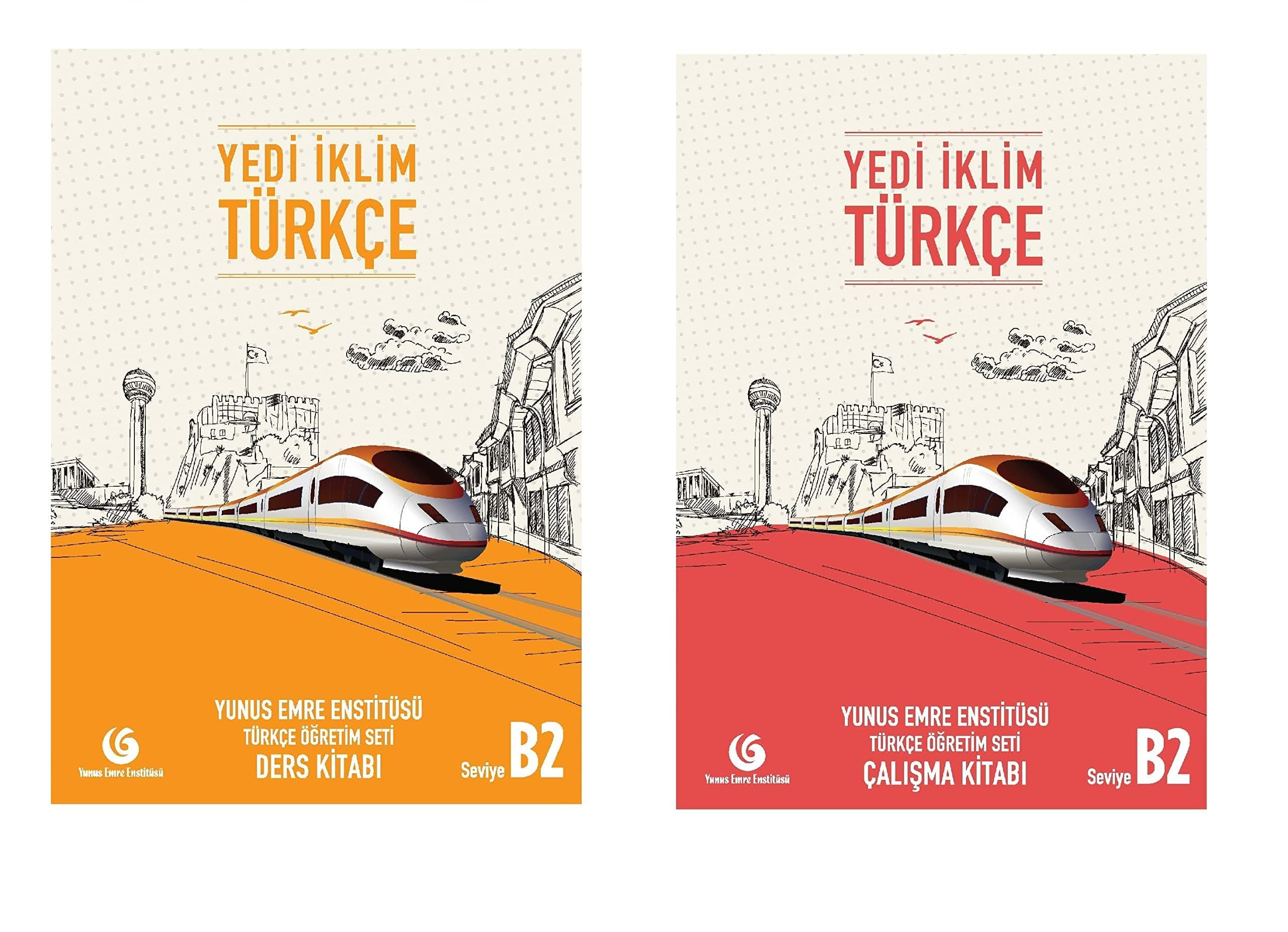 Turkish Language Course Book Set with Workbook, Intermediate Level, Yedi iklim Turkce B2