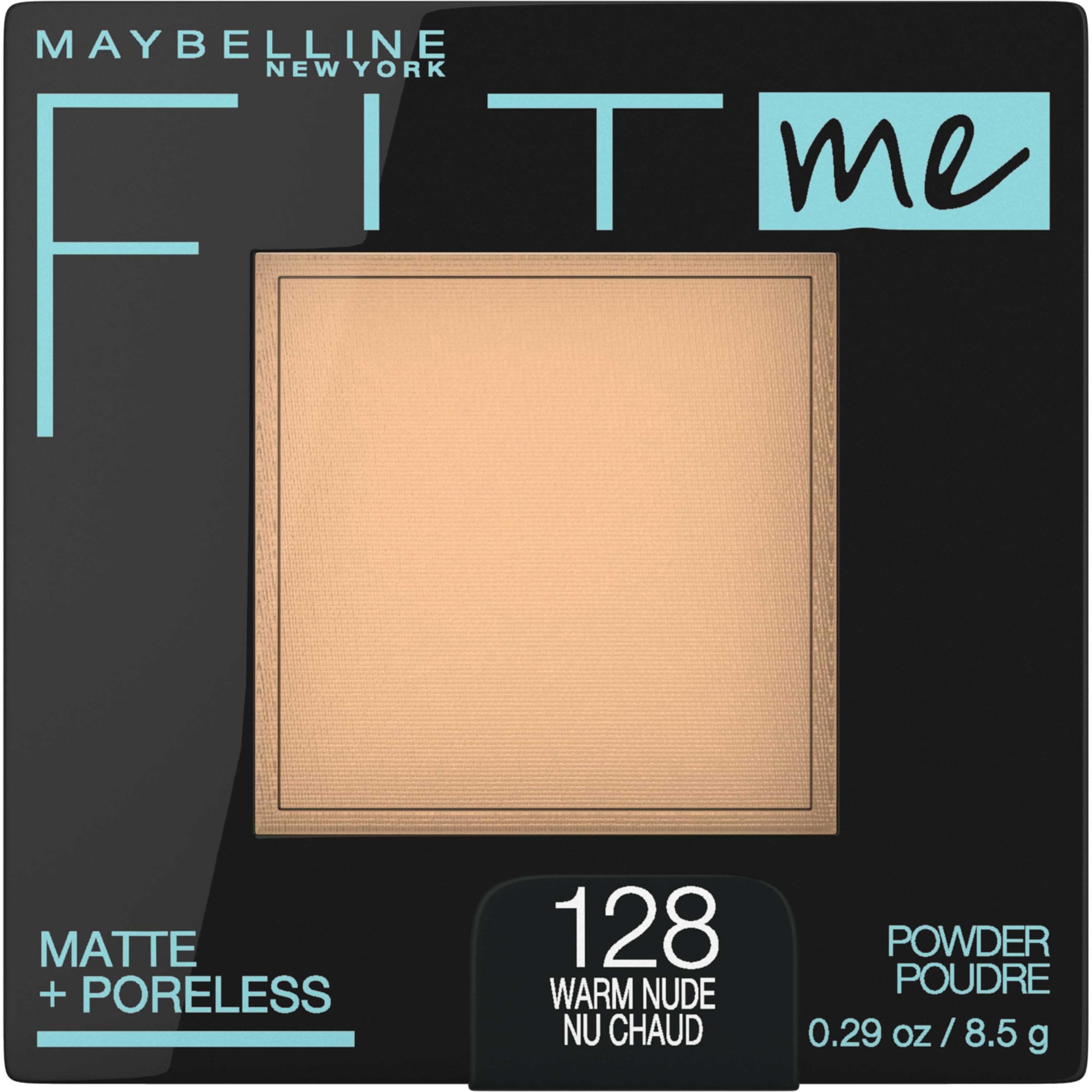 Maybelline Fit Me Matte + Poreless Pressed Face Powder Makeup, Warm Nude, 0.29 oz.