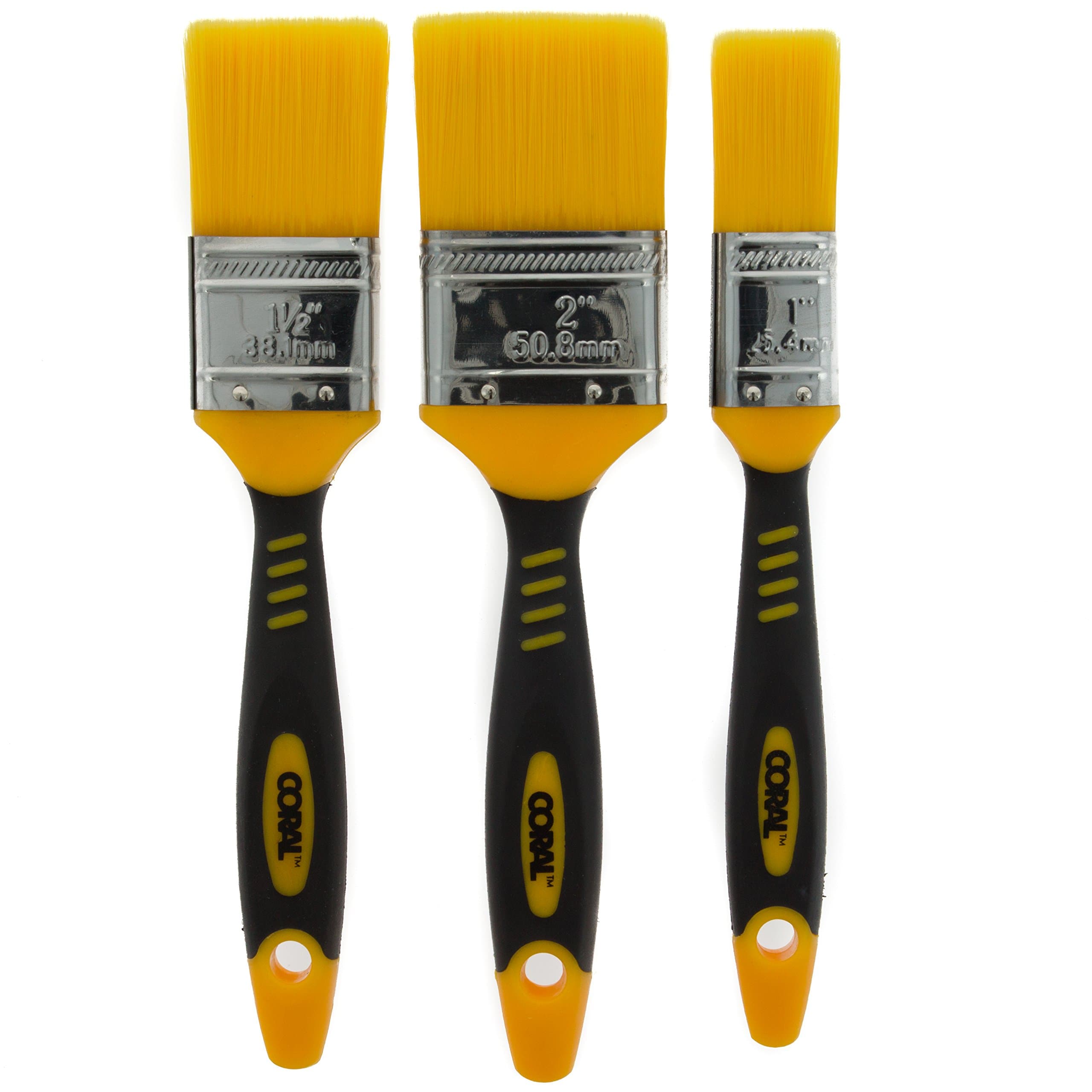 31416 Zero-Loss 3 Paint Brush Set for a Seriously Good Finish and No Bristle Loss set 3 piece brush pack