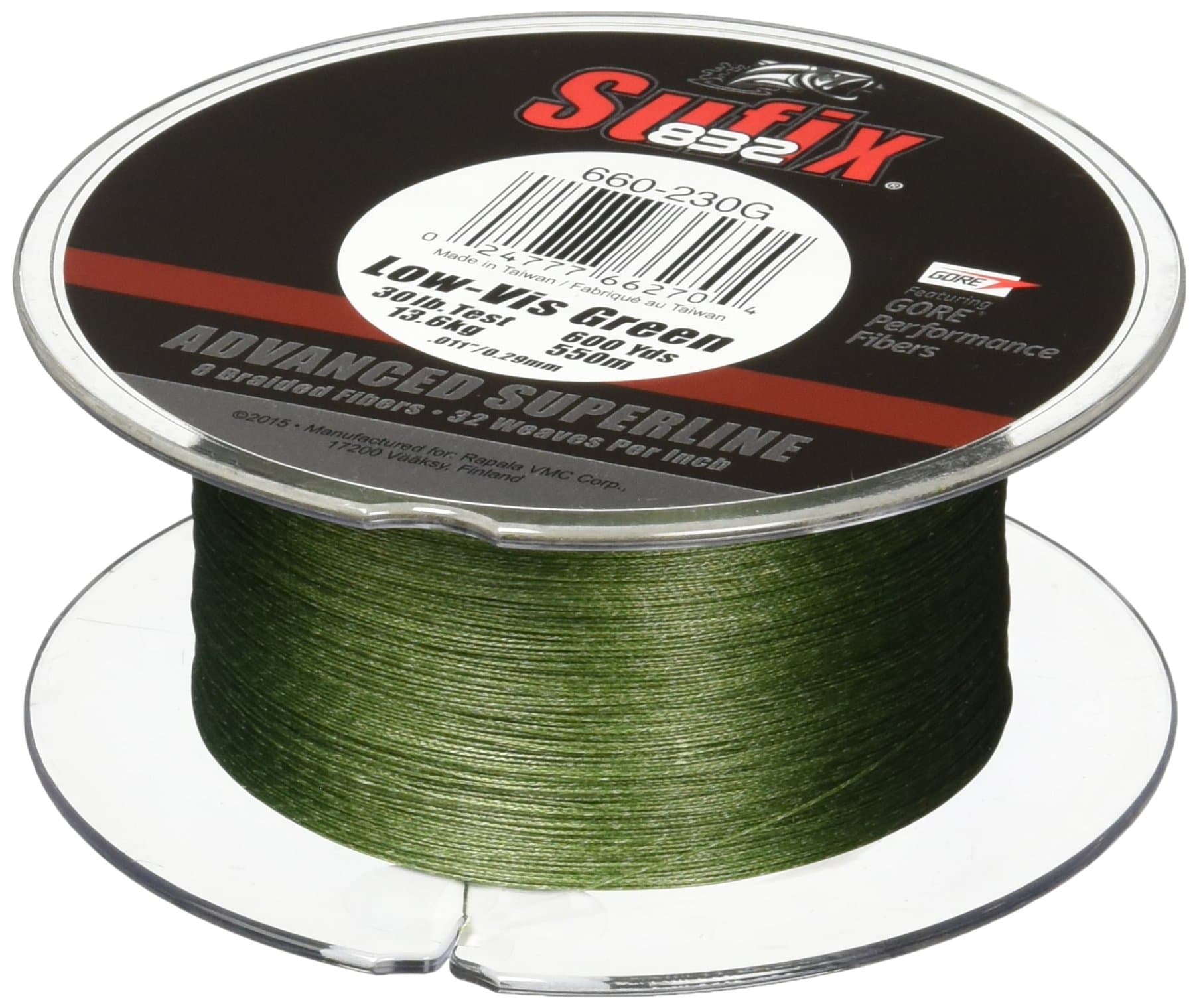 832 Braid Line-600 Yards (Green, 50-Pound)