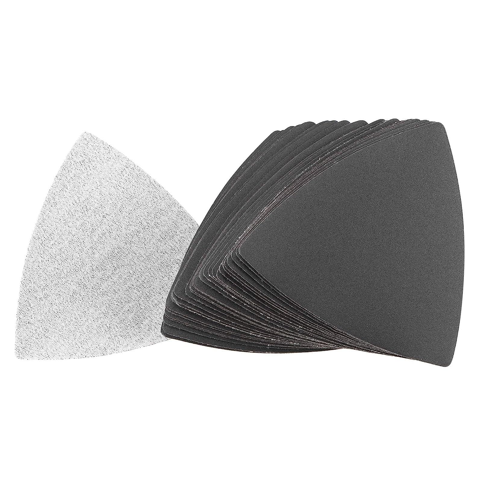 Triangular Sandpaper Hook and Loop Triangle Sanding Pad Fit 3-1/2 Oscillating Multi-Tool Silicon Carbide for Wet/Dry Use 400 Grit 30pcs