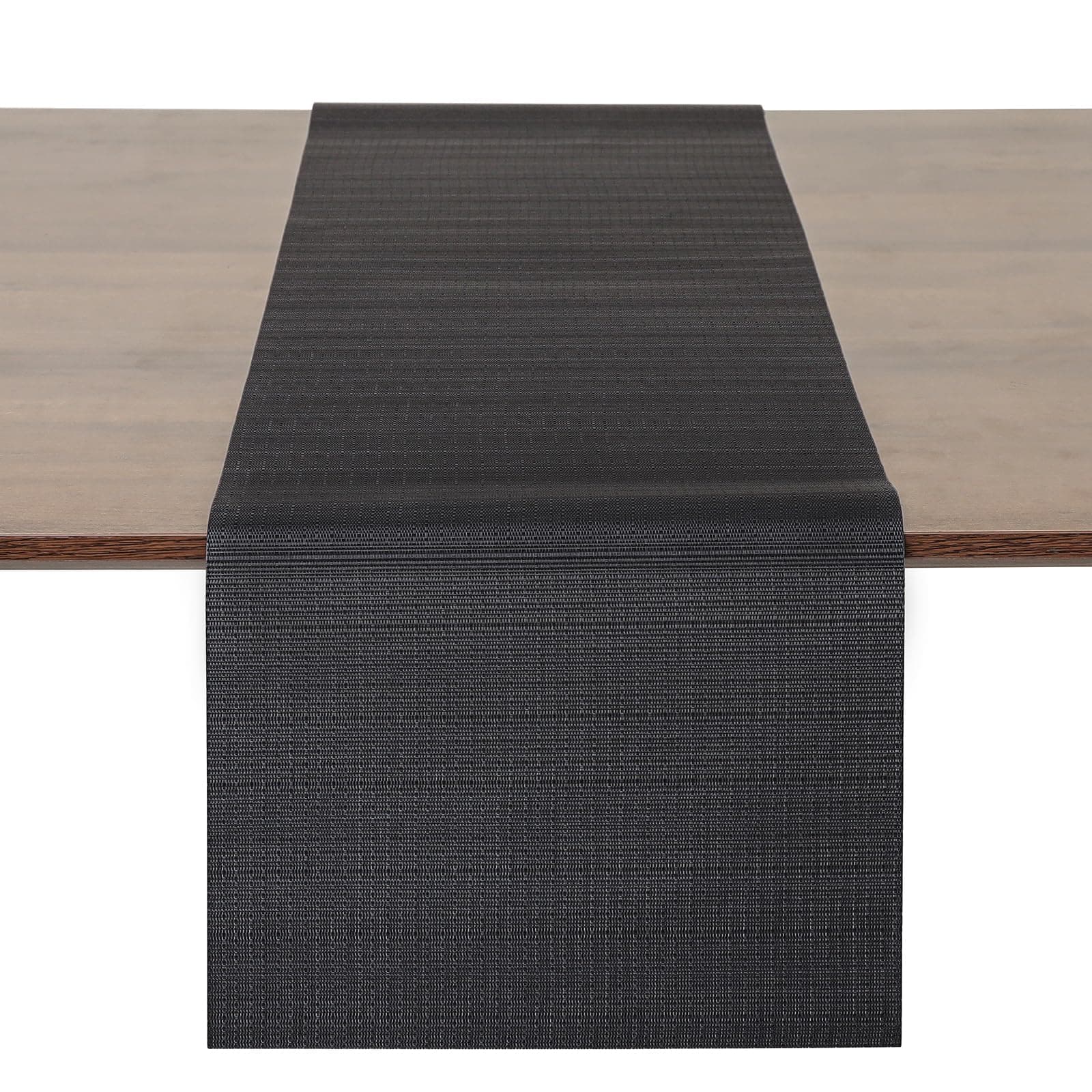 Myir JUN Table Runner, Washable Table Runner Roll Table Ribbon Table Decorations for Birthday Wedding, Party, Home Outdoor and Restaurants 12" x 72" (Black)Global Recycled StandardGlobal Recycled StandardGlobal Recycled Standard