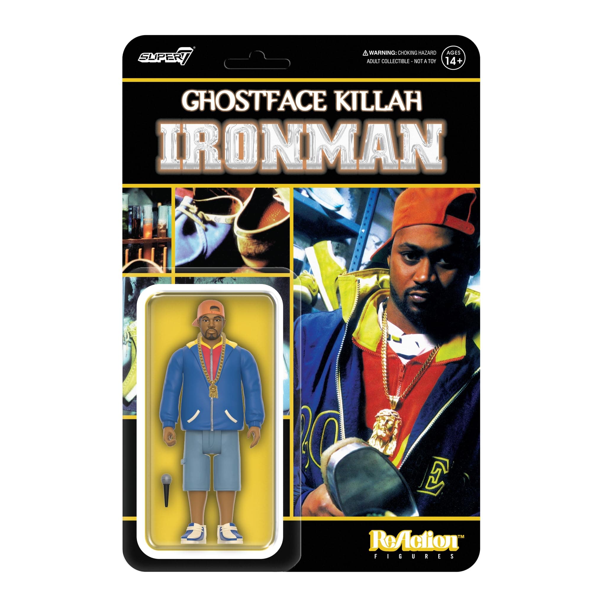 SUPER7 Ghostface Killah ReAction figurine Ghostface Killah (Ironman) 10 cm