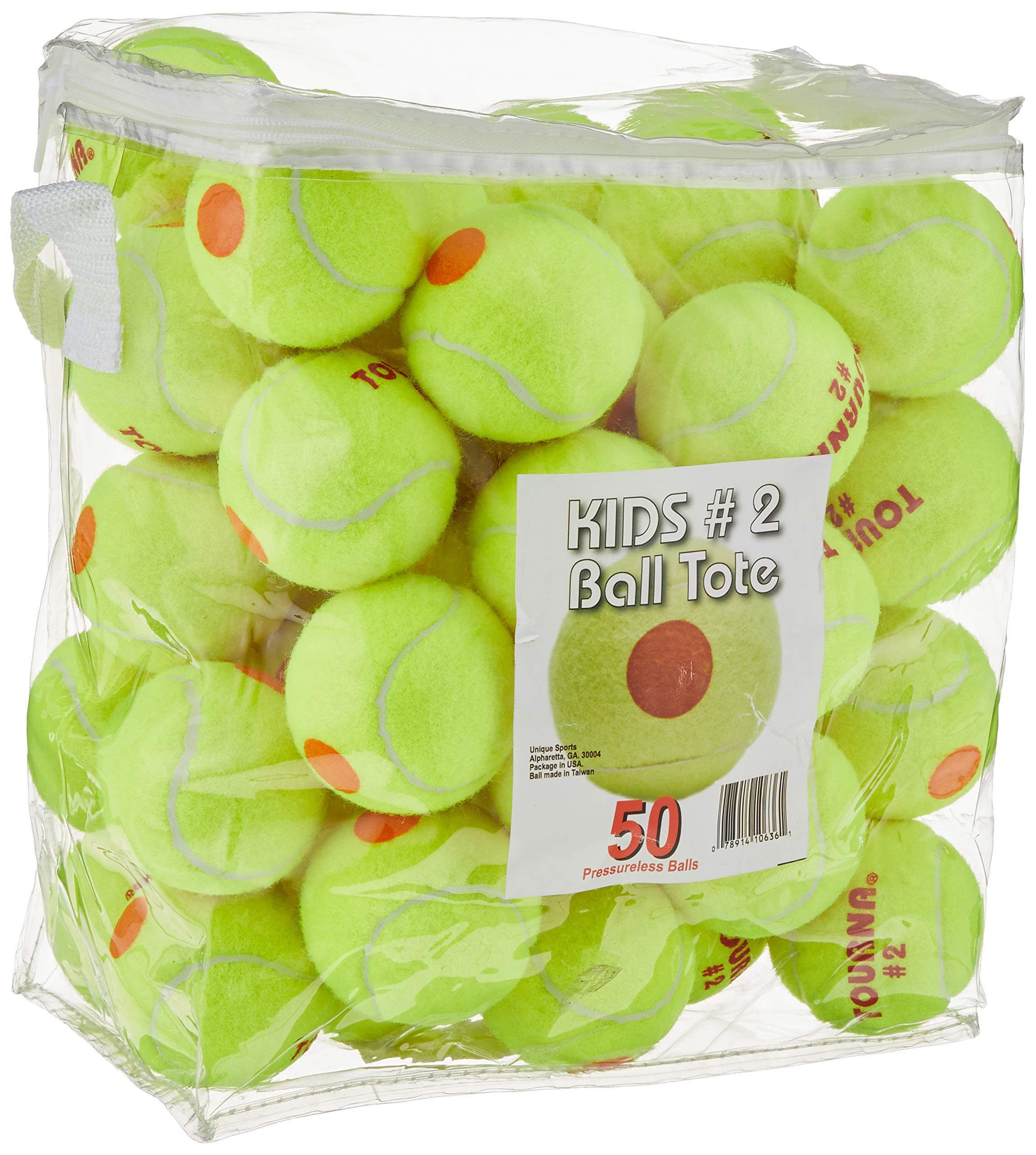 Tourna Orange Dot Low Compression Transition Tennis Balls