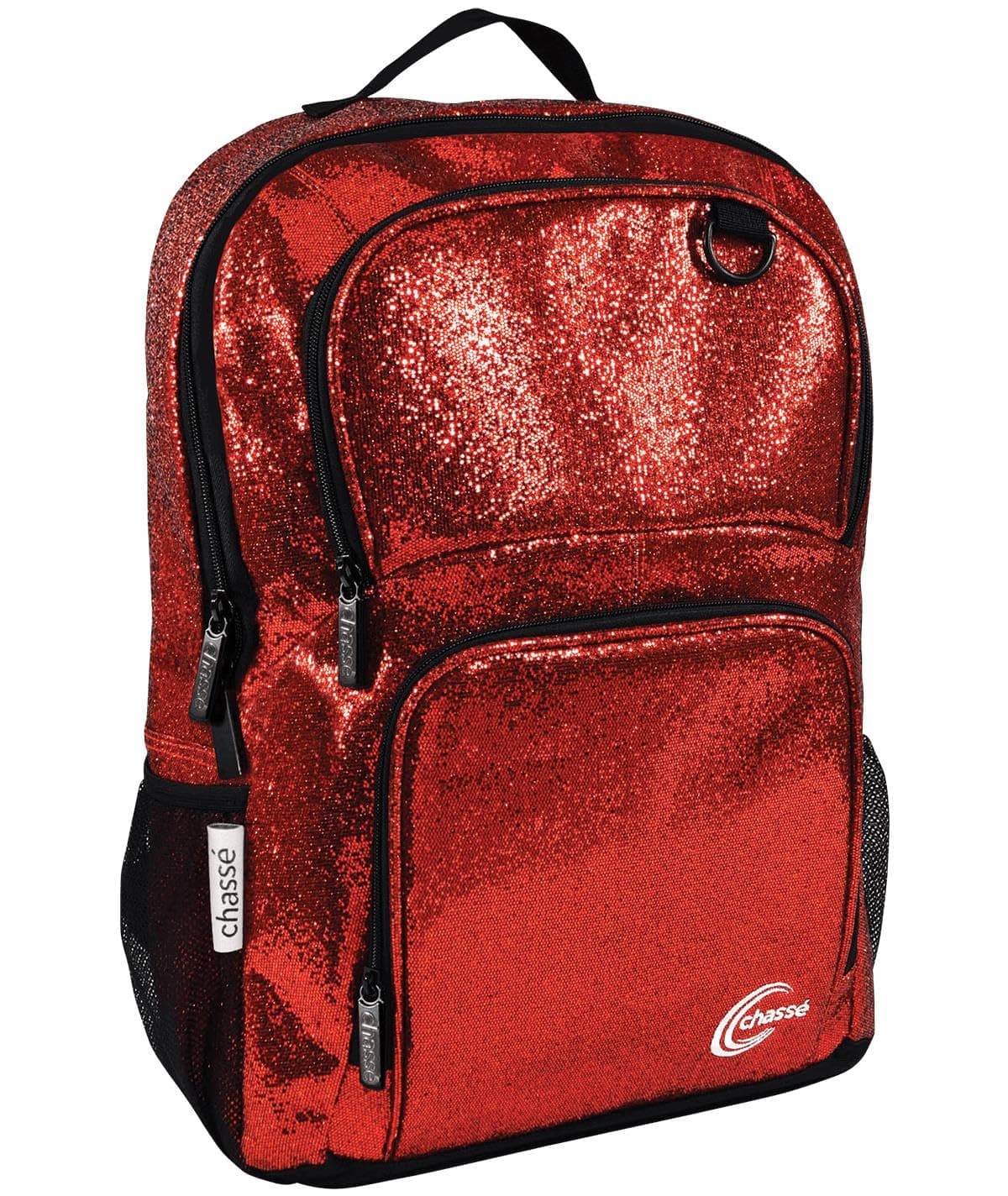 Girls Glitter Cheerleading Backpack (Red)