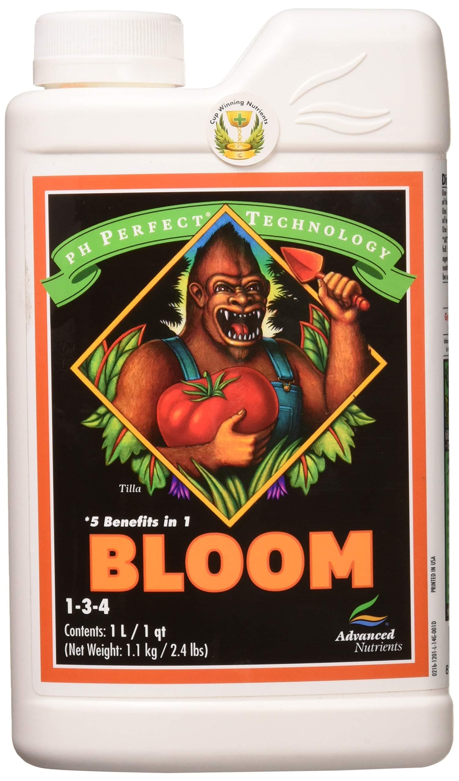 Advanced Nutrients Bloom pH Perfect Fertilizer, 1-Liter