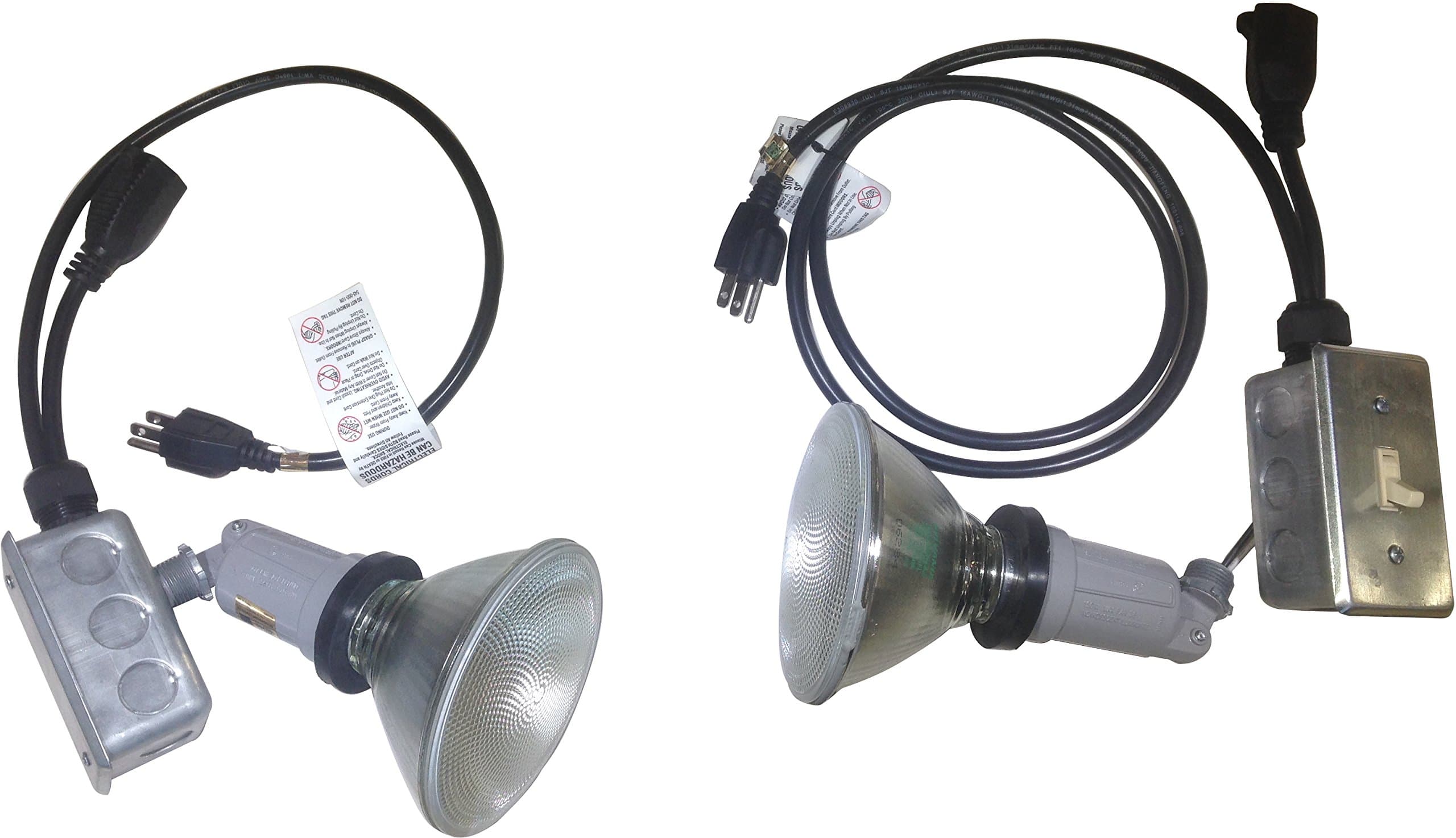 Sandblast Cabinet Light Upgrade Kit - Bright, Double Lighting Easy Mod with Switch & Outlet to Turn On/Off Dust Collector