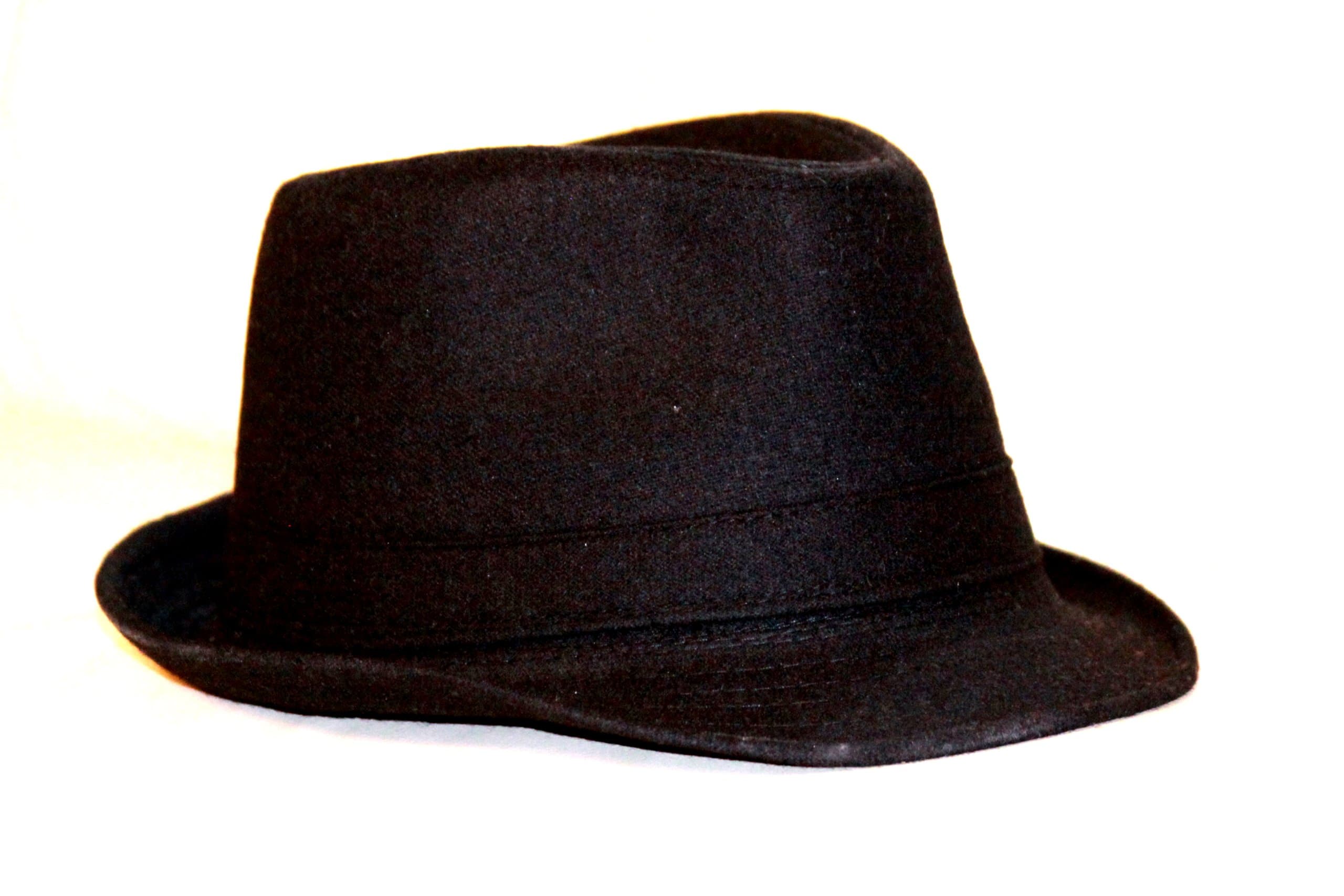 FedoraSale Classic Cotton Felt Fedora Hat - Black