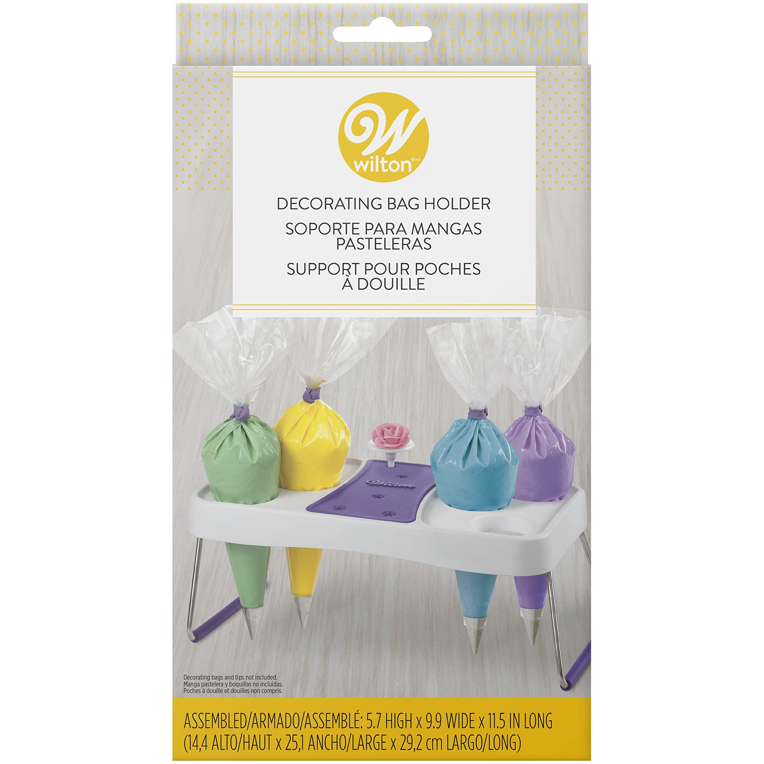 Cake Decorating Icing Piping Bag Stand, 6 Hole