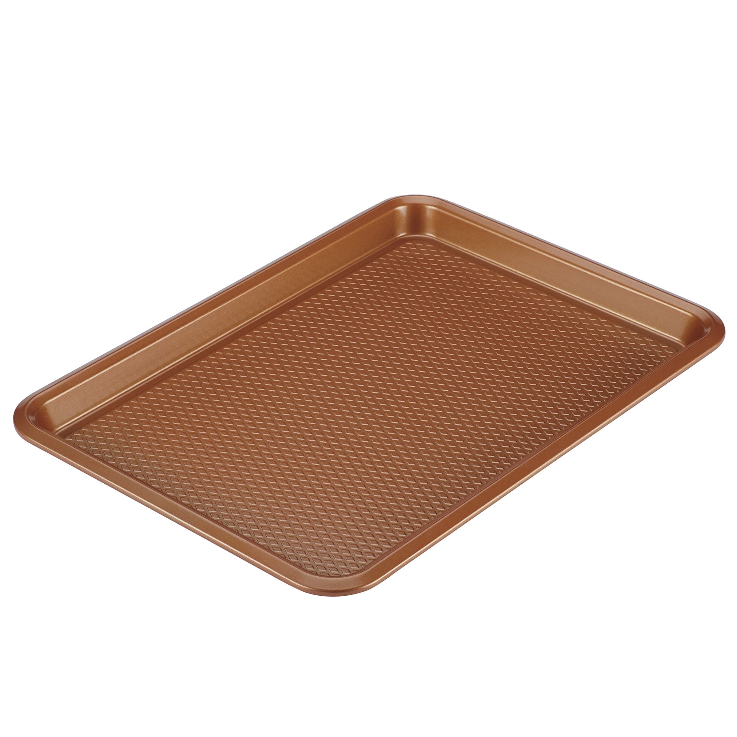 AyeshaCurry Nonstick Bakeware, Nonstick Cookie Sheet / Baking Sheet - 10 Inch x 15 Inch, Copper Brown