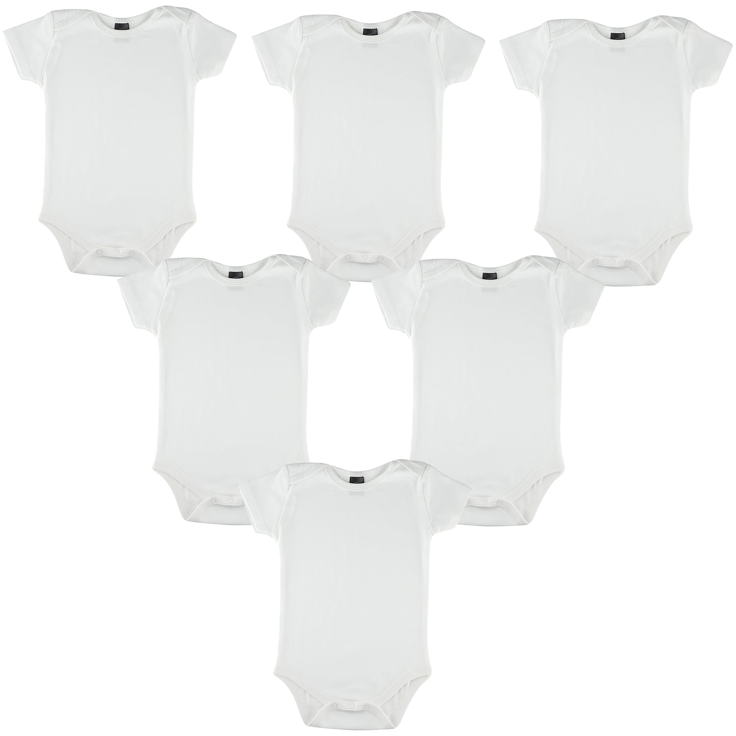 Baby Soft Natural Cotton White Undershirts Bodysuits