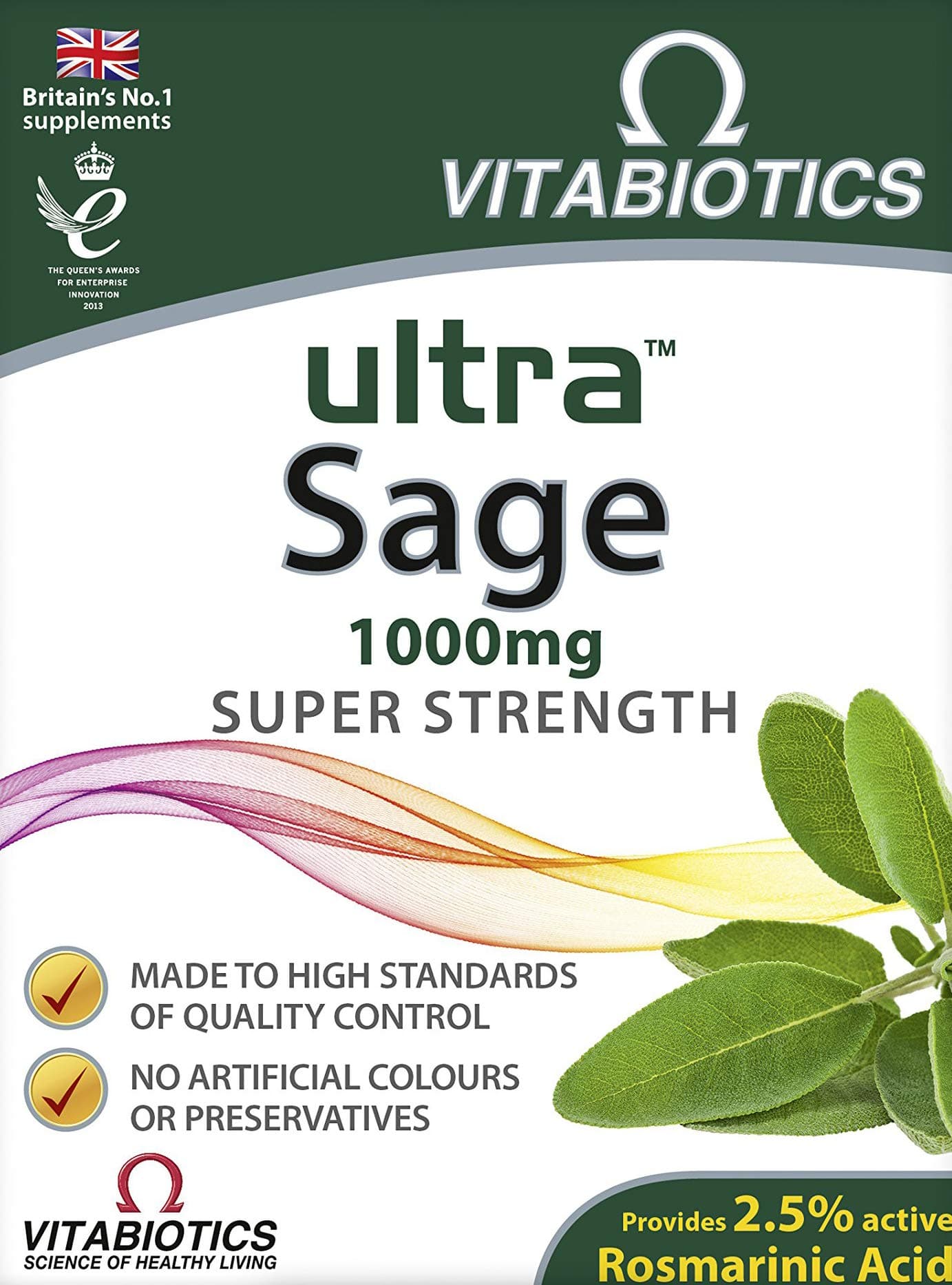 Vitabiotics Ultra Sage Tablets - 30 Count (Pack of 1)