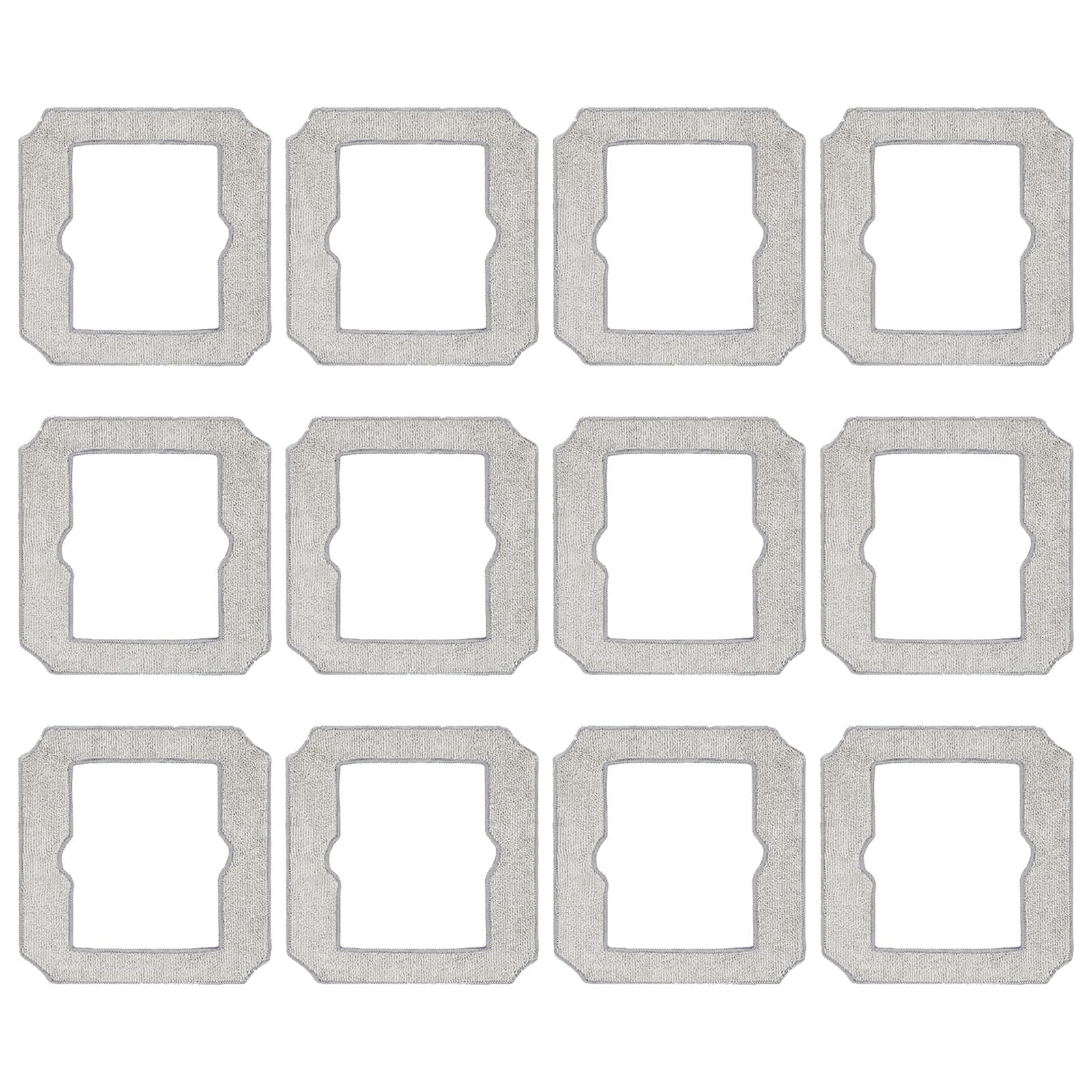 Dxyue 12 Pack Mop Pad Replacement for ECOVACS Winbot Mini Robot Vacuum Cleaner Part No. W-CC02-0012