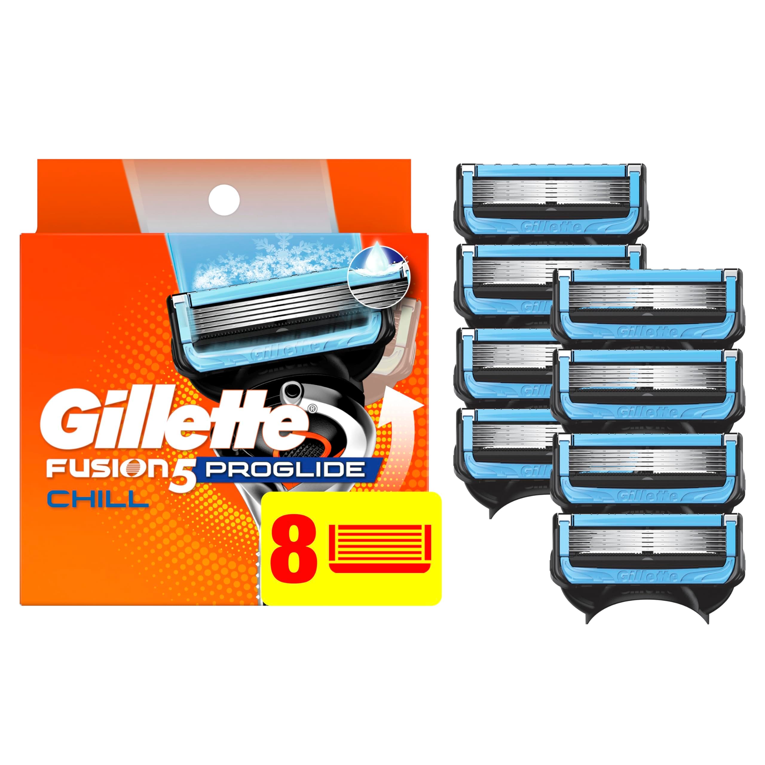 ProGlide Chill Razor Refills for Men, 8 Blade Refills