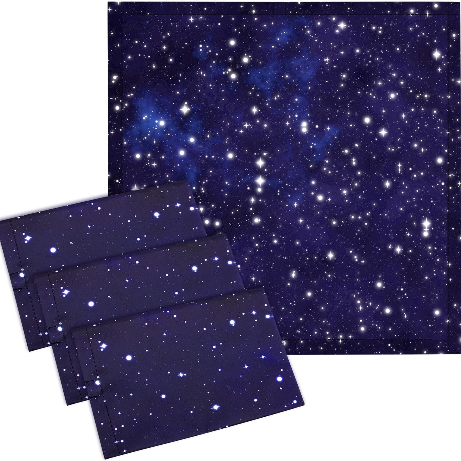 VIHOSE 4 Pcs 2 x 2 Feet Fluorescent Light Covers for Ceiling Lights Classroom Magnetic Light Filters for Reducing Harsh Glare Flicker for Office Classroom Home Drop Ceiling(Starry)