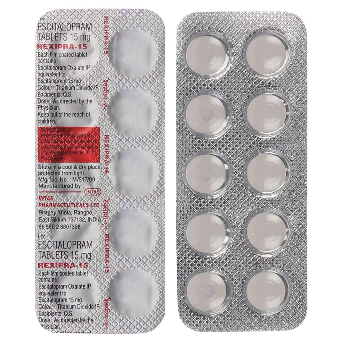 Rexipra-15 - Strip of 10 Tablets