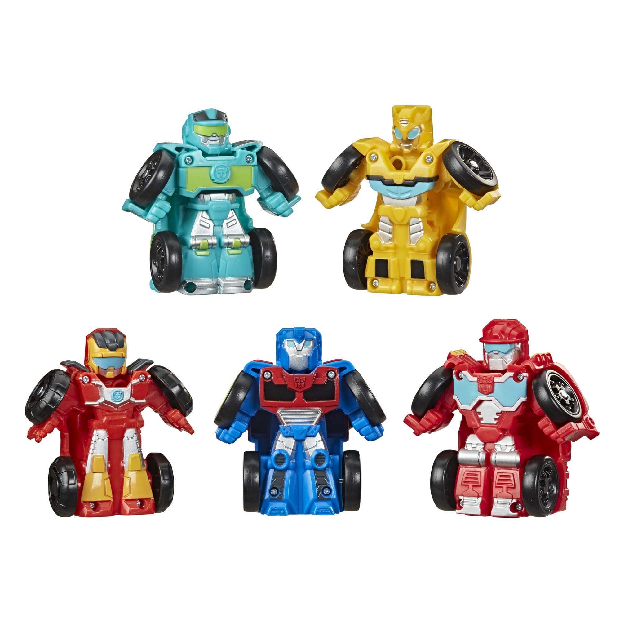 Playskool Heroes Rescue Bots Academy Mini Bot Racers Converting Robot Toy 5-Pack, 2-Inch Collectible Toy Cars (Amazon Exclusive)