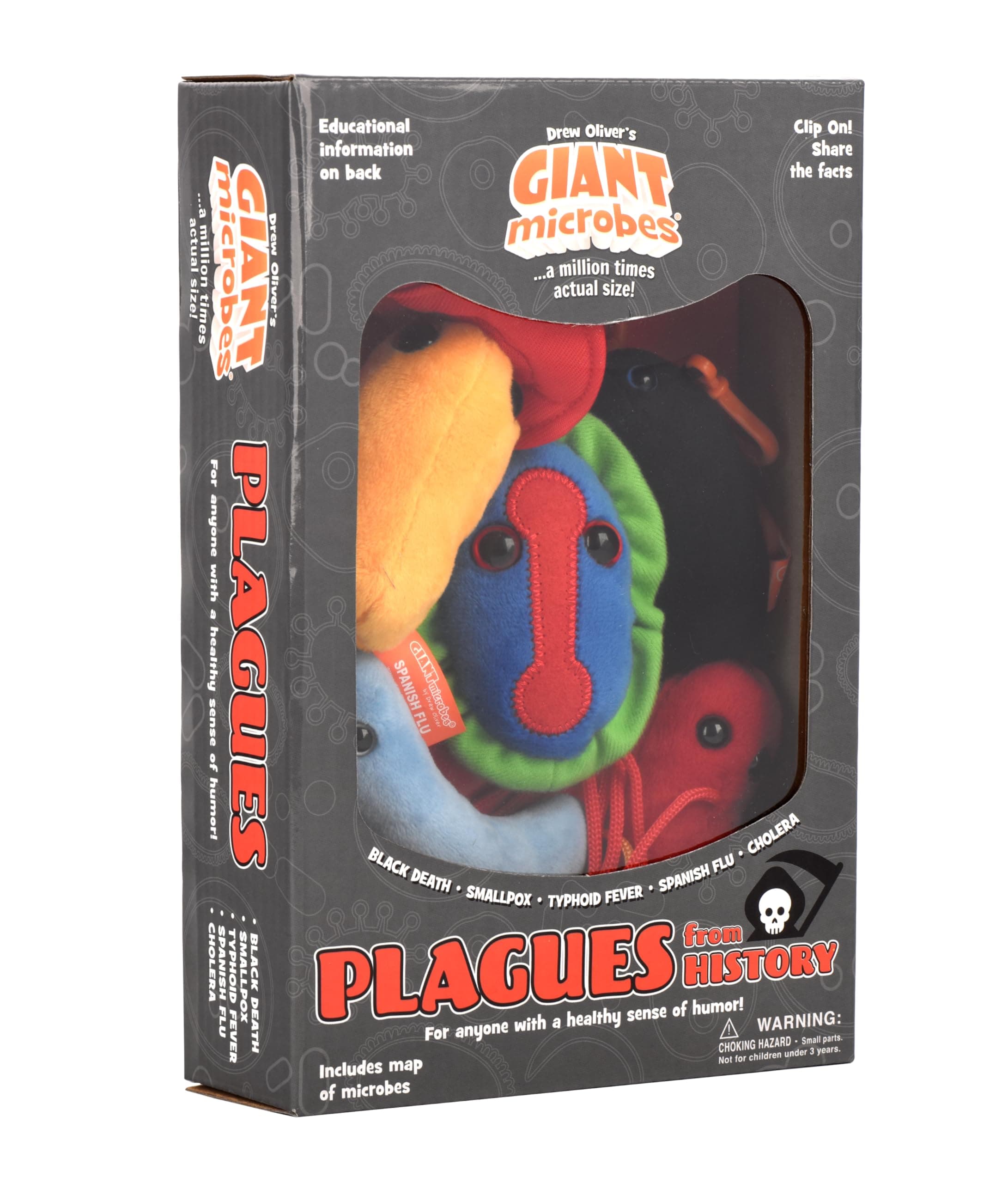 GIANT MICROBES Themed Gift Box - Plagues From History