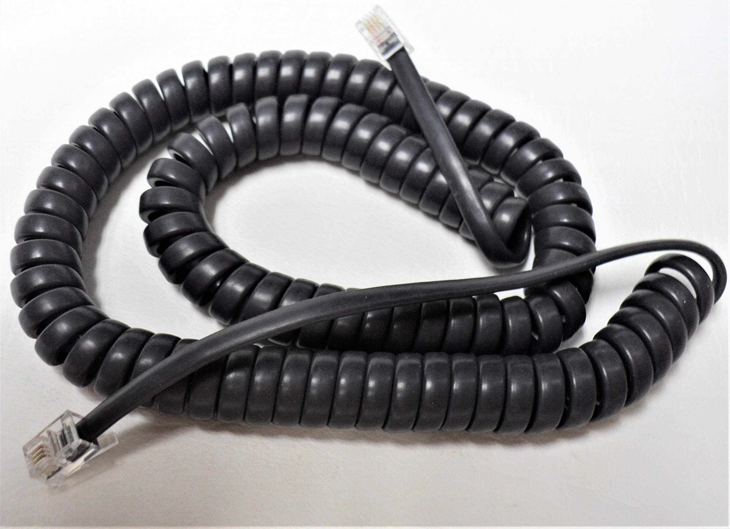 Cisco Handset Black Curly Cord 12 Ft Uncoiled / 2 Ft Coiled