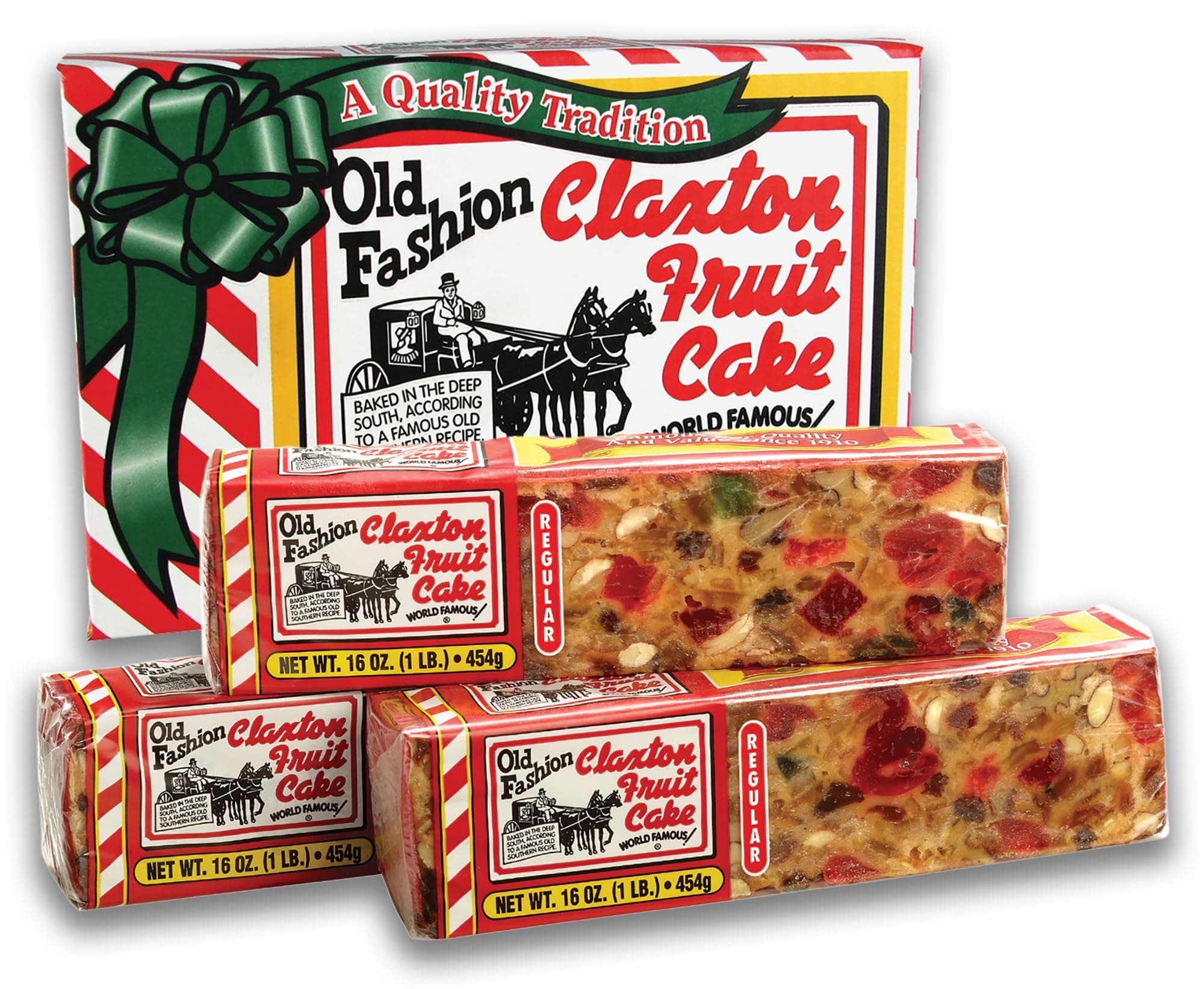 Claxton Fruit Cake - 1 lb. packs - 3 ct.