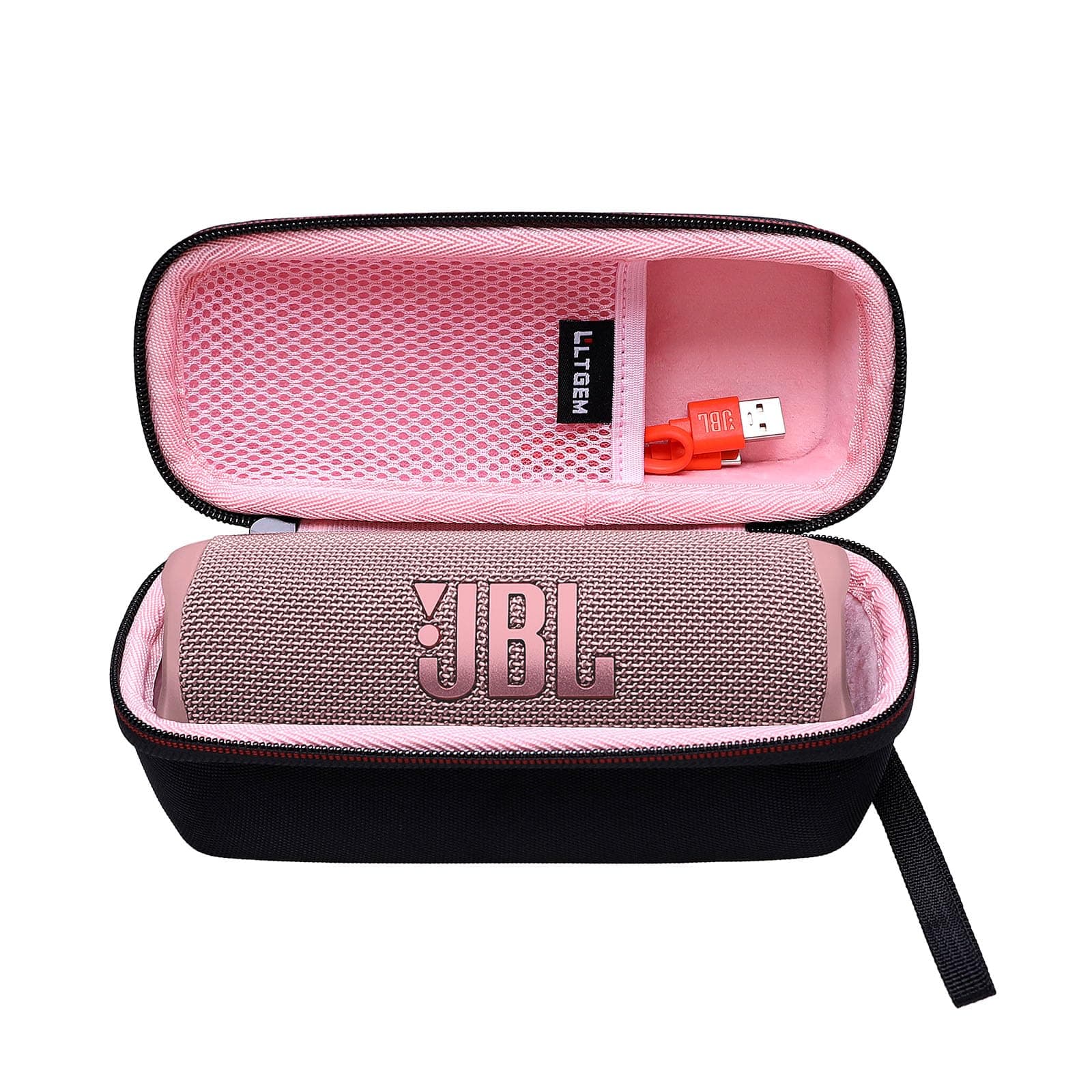 Case for JBL Flip 7/6/5, Flip Essential 2 Speaker - Portable Travel Case- Pink