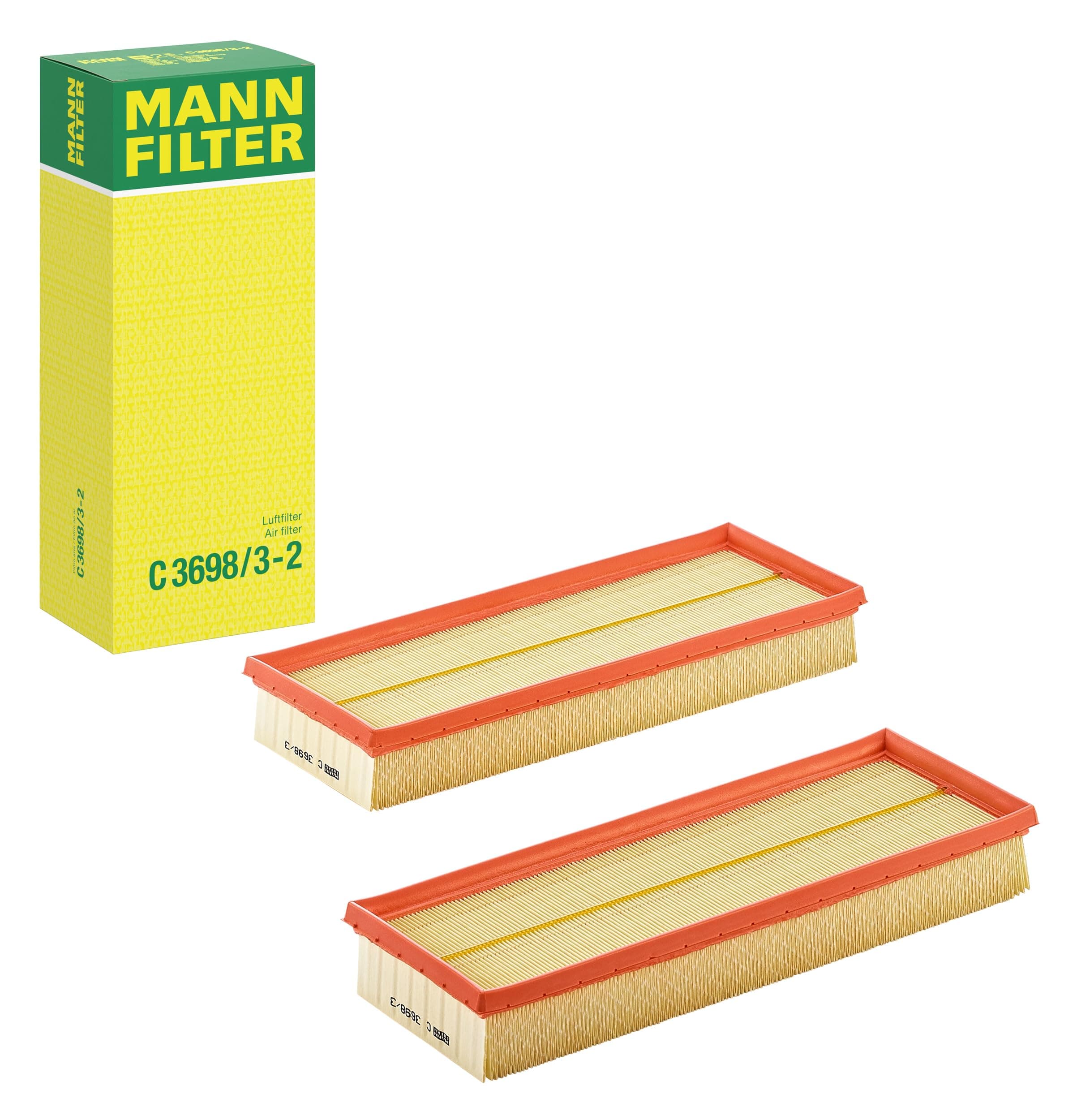 MANN-FILTER C 3698/3-2 Air Filter for Car