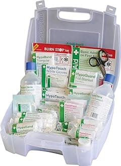 Safety First Aid Group K303WMD Evolution BS 8599 Compliant First Aid and Eyewash Kit Medium Fully Stocked