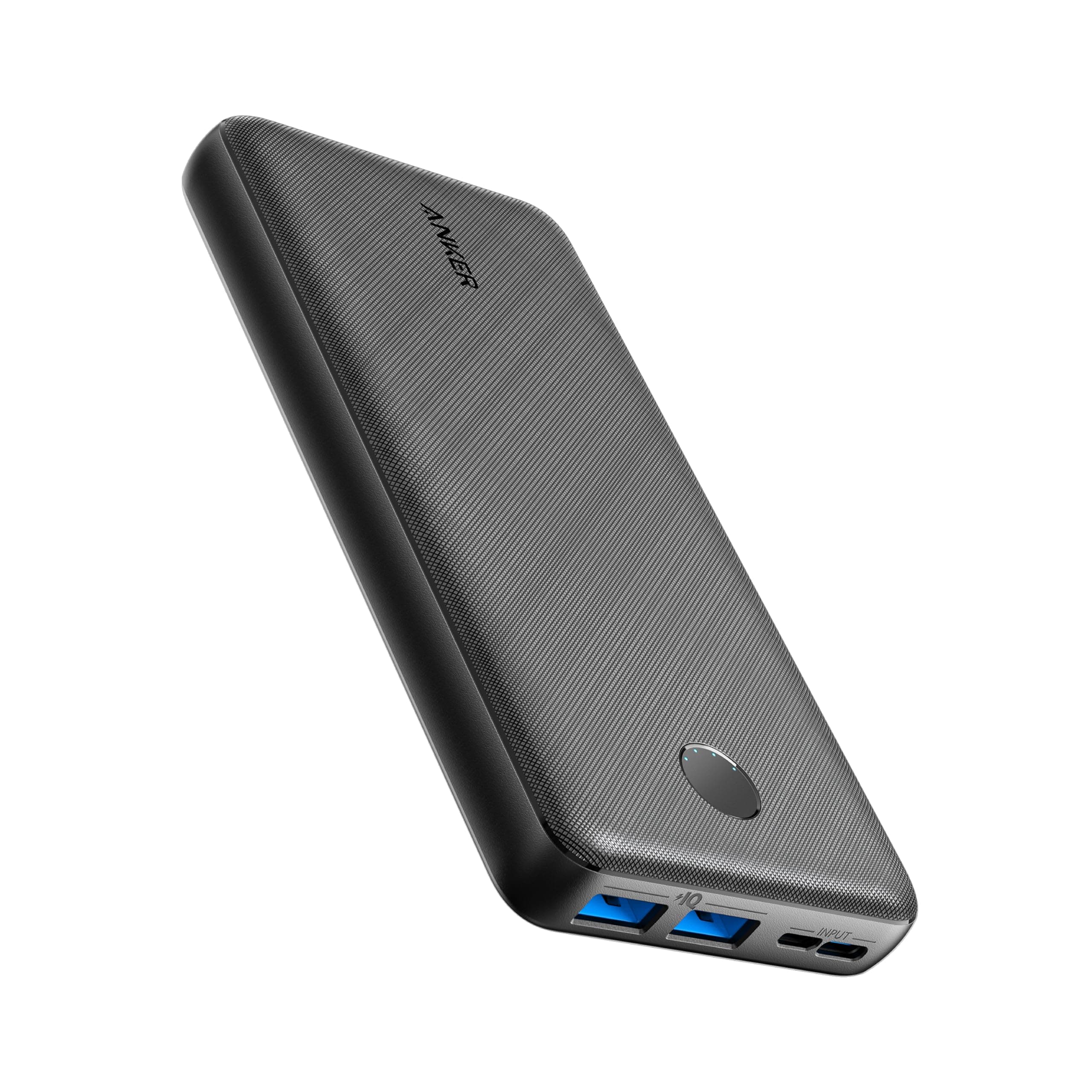 Anker Power Bank, 325 Portable Charger (PowerCore Essential 20K) 20000mAh Battery Pack with High-Speed PowerIQ Technology and USB-C (Input Only) for iPhone, Samsung Galaxy, and More