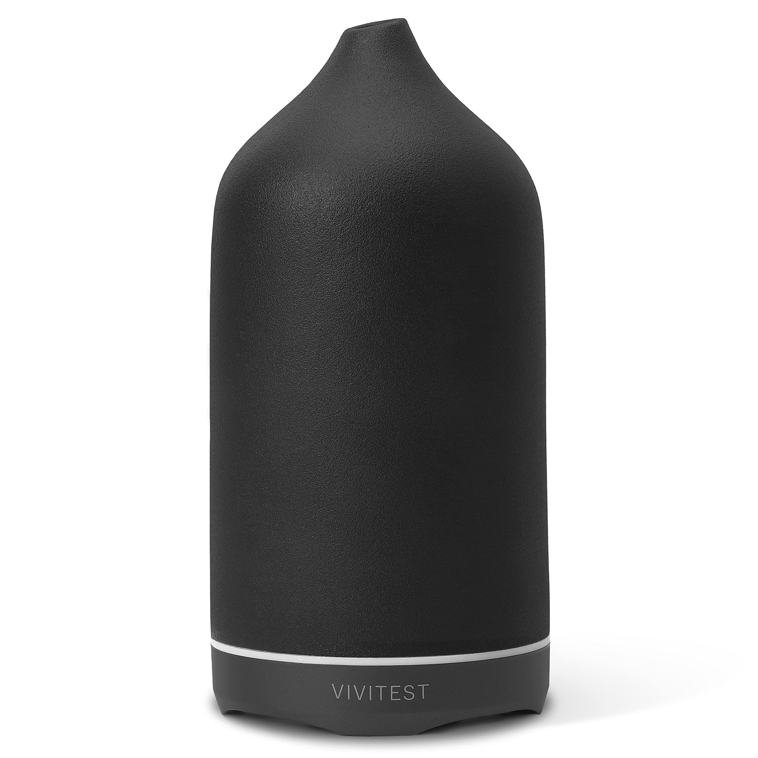 Diffusers for Essential Oils,Stone Oil Diffuser,Ceramic Essential Oil Diffusers Black for Home (250ML)