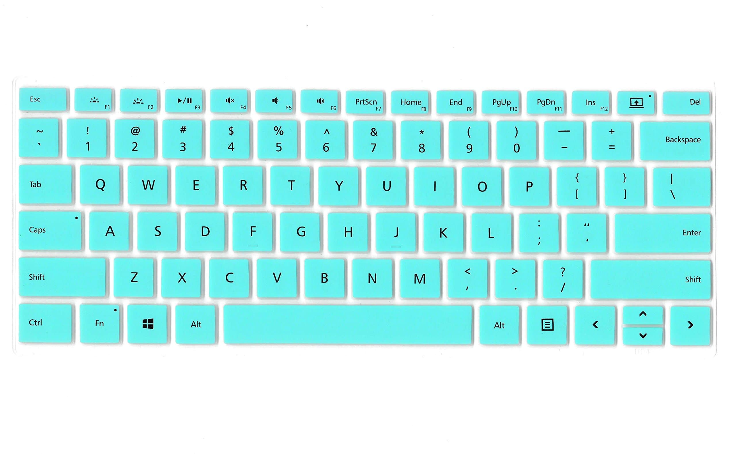 CONVAY Ultra Thin Keyboard Cover Silicone Skin for Microsoft Surface Book (Turquoise blue)