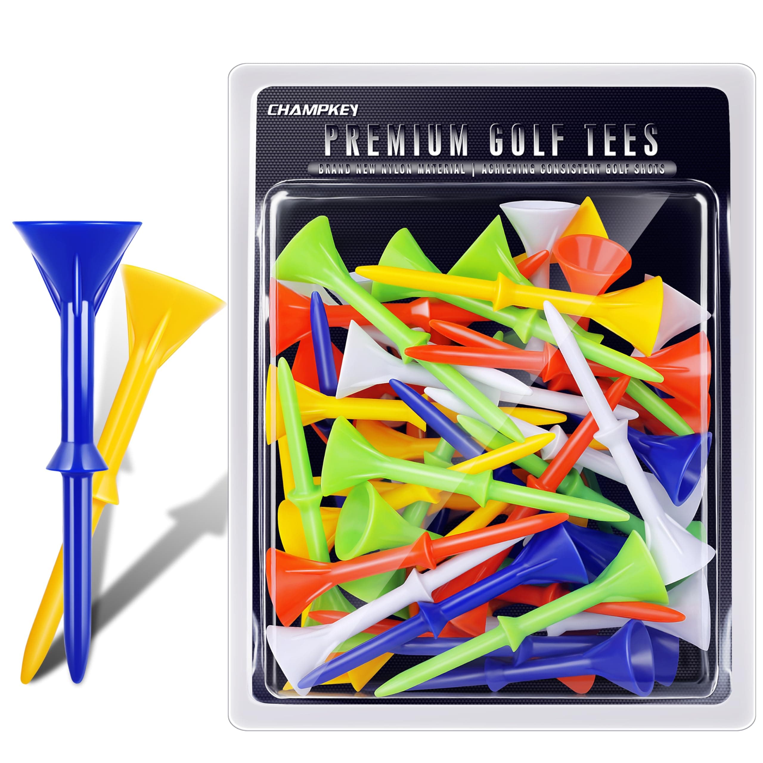 3-1/4" Premium Golf Tees|Excellent Durability and Stability Tees | Choose Between 30 Pack and 50 Pack