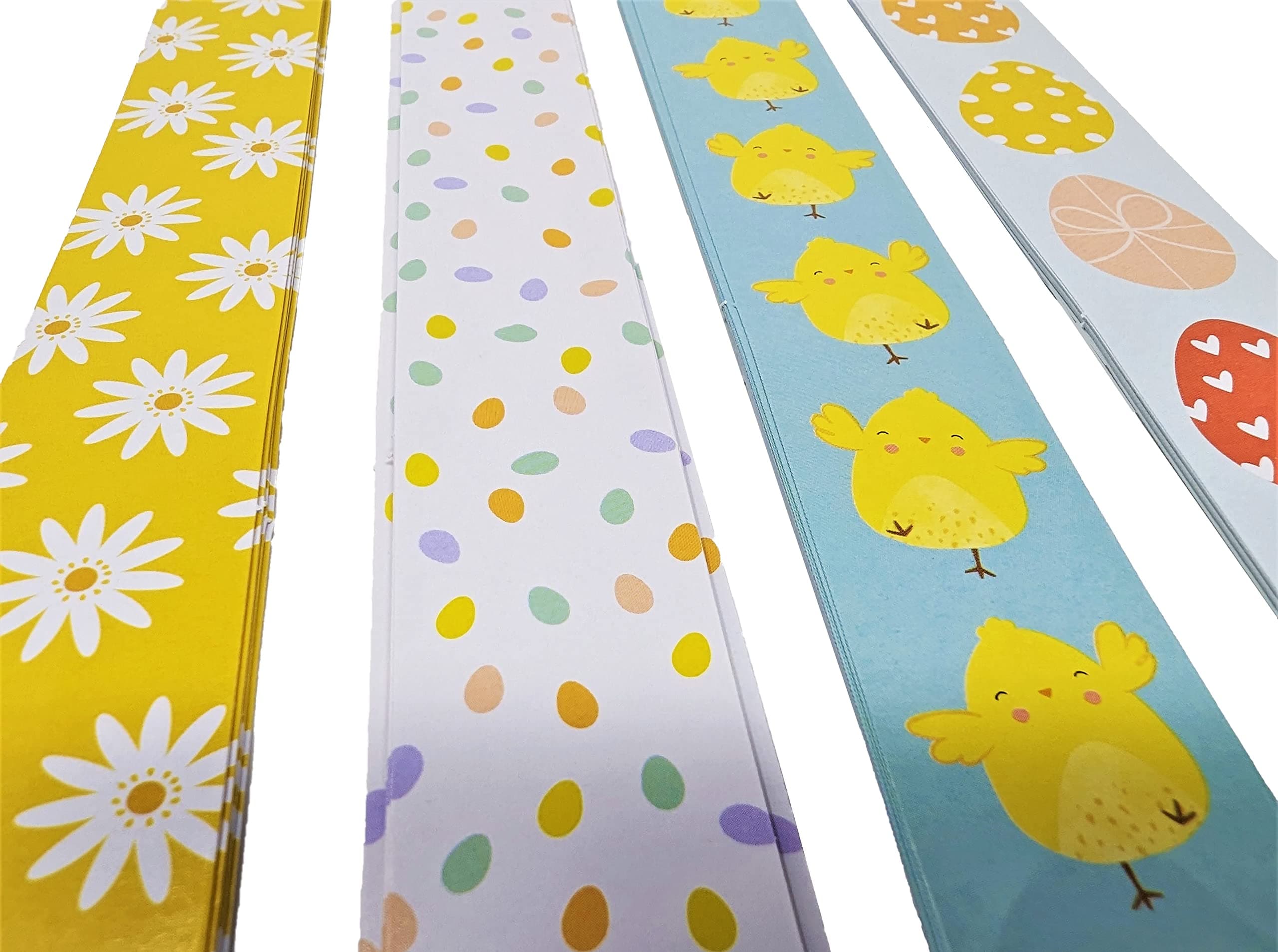 80 Easter Paper Chains – Pre-Cut, Peel & Stick, No Mess DIY Craft for Kids & Adults – Colourful Easter Decorations for Home, Classroom & Party