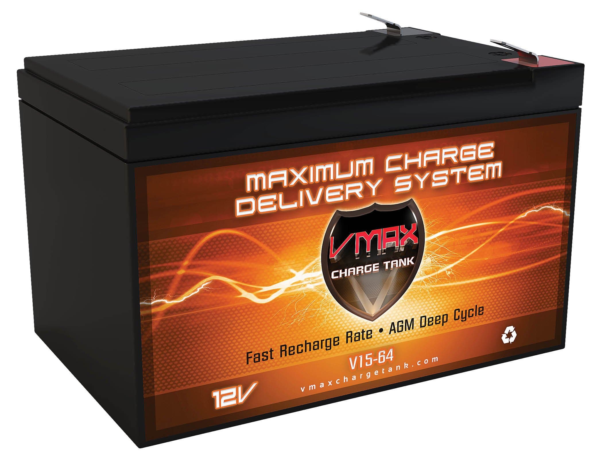 VMAXMB64 AGM Deep Cycle Battery Replacement for Bladez XTR 300 12V 15Ah Scooter Battery