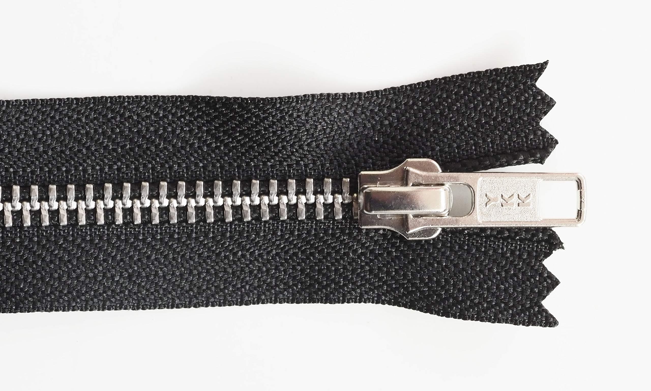 Closed End Metal Silver Zip. 4, 5, 6, 7, 8, 9, 10, 11, 12, 15, 20 inch. Width No 5 … (7 inch)