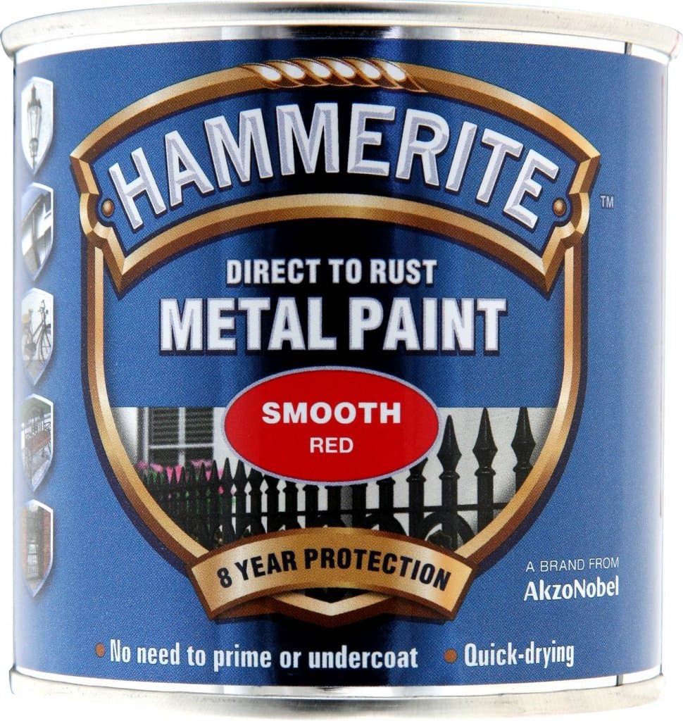 Metal Paint Smooth 250ml Red