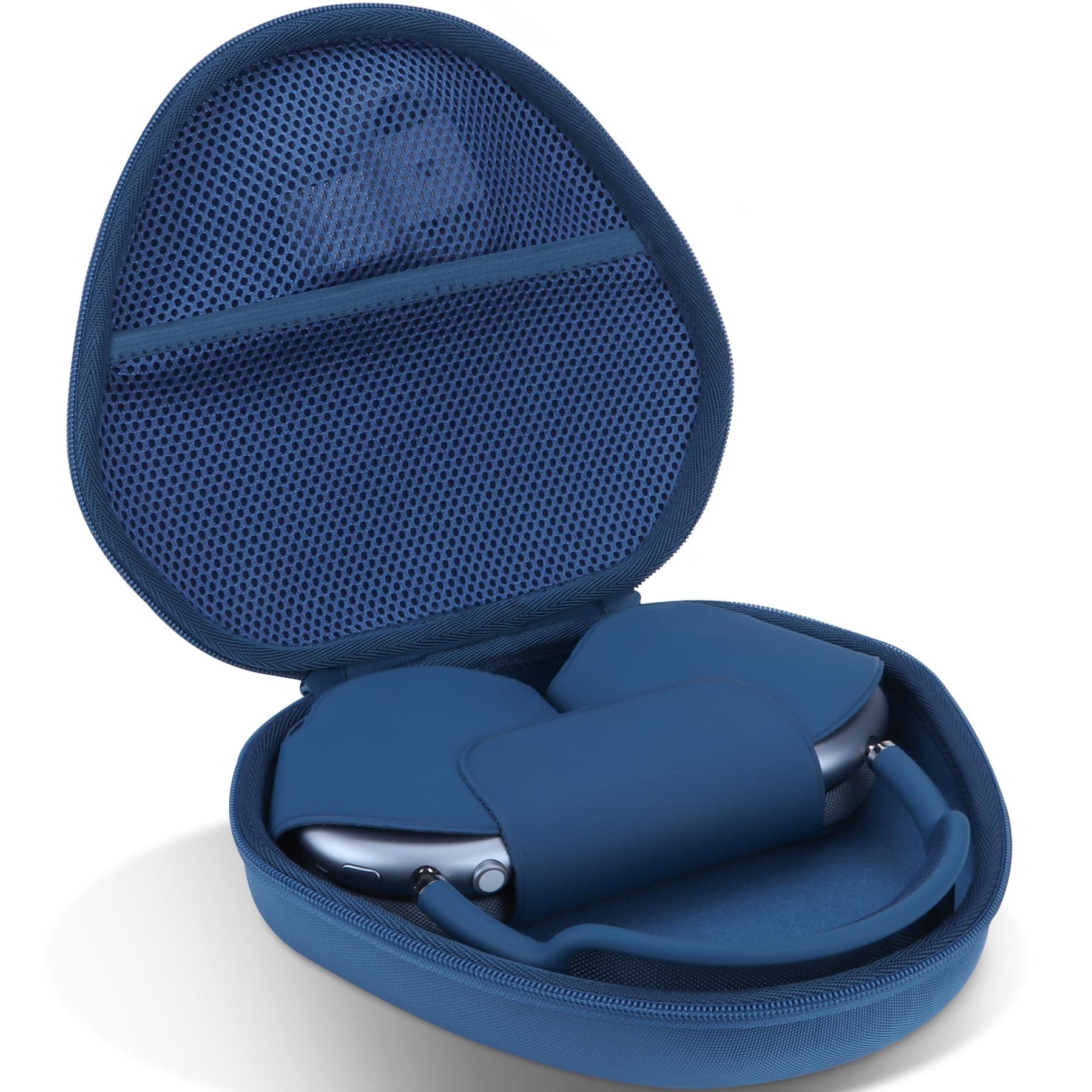 Lebakort Hard Case Compatible with Apple AirPods Max Wireless Over-Ear Headphones (Blue Case)