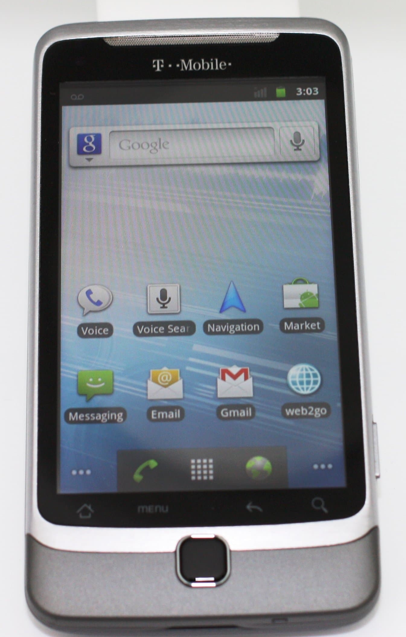 HTC A8181 G2 Vision Google Android Unlocked Phone with 5MP Camera, Music Player, QWERTY Keyboard and Wi-Fi - Unlocked Phone - US Warranty - Titanium