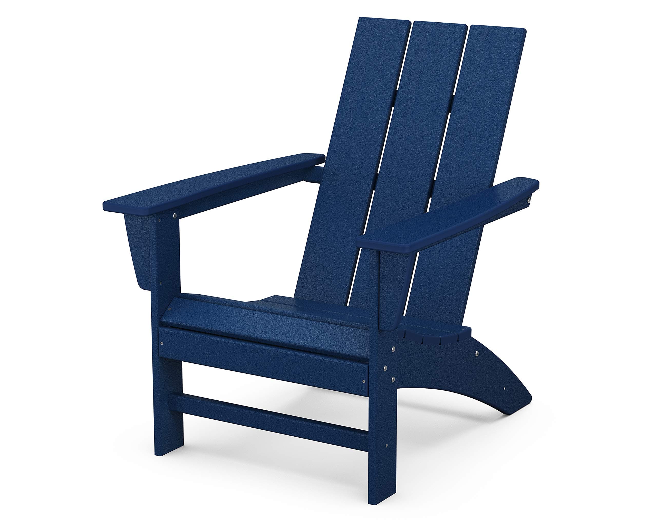Modern Adirondack Chair – All-Weather Outdoor Lawn Adirondack Chairs – HDPE, Fade-Resistant & Durable Outdoor Furniture – For Patio, Deck & Fire Pit Chairs – Navy