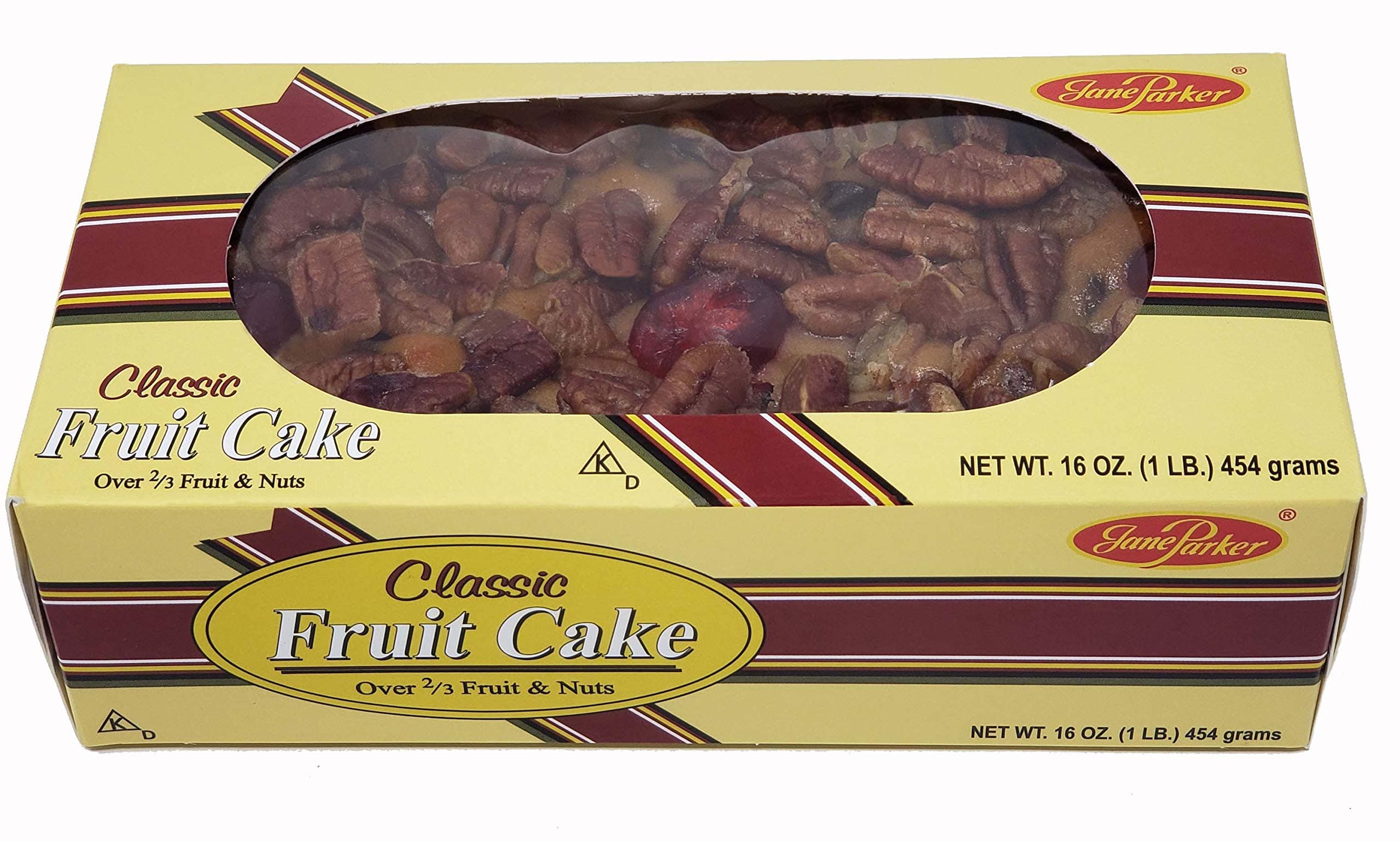 Classic Light Fruit Cake 16 Ounce (1 pound) Fruitcake in Box
