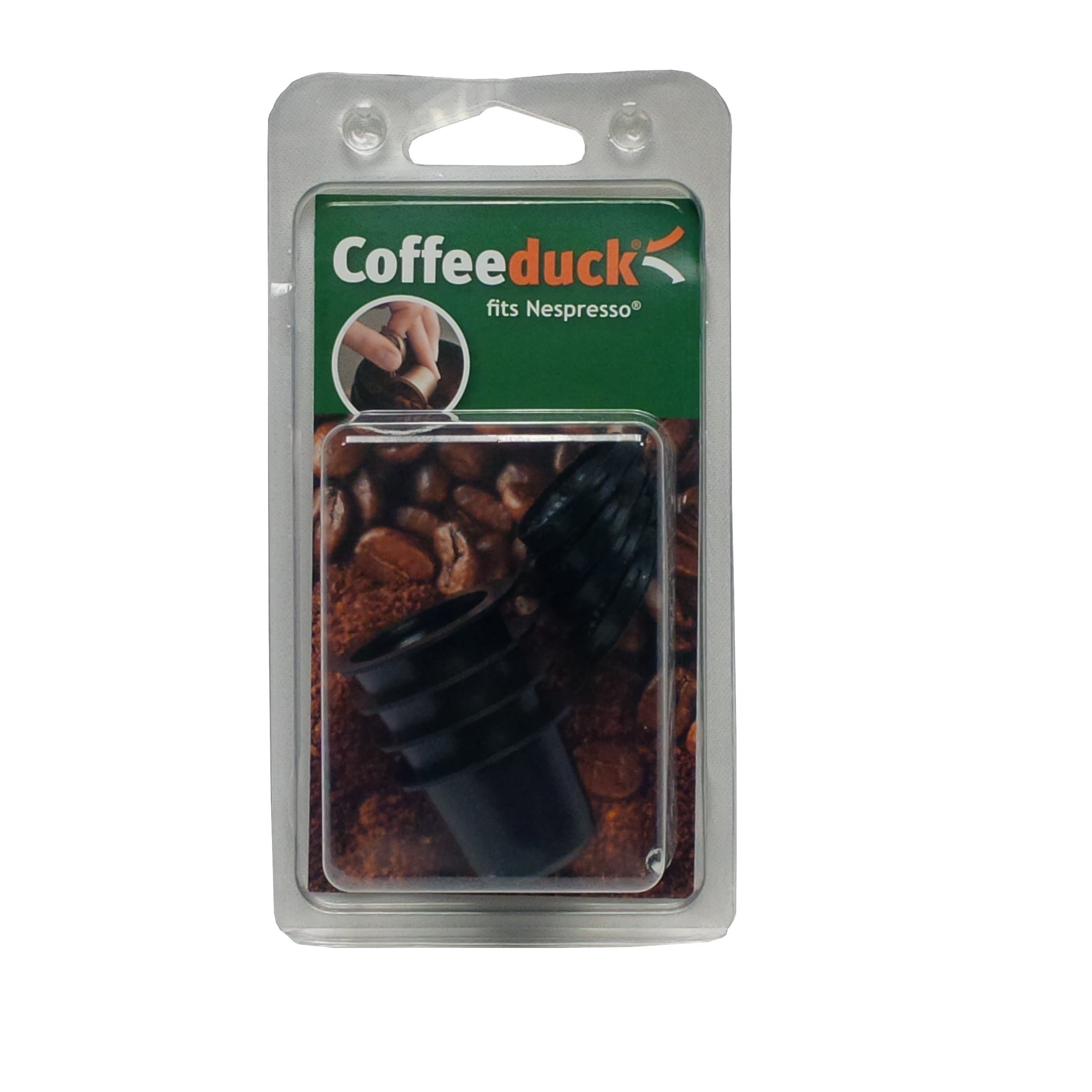 4 Refillable Coffee Capsules Compatible with Nespresso Coffeeduck and New Generation Citiz and Pixie.