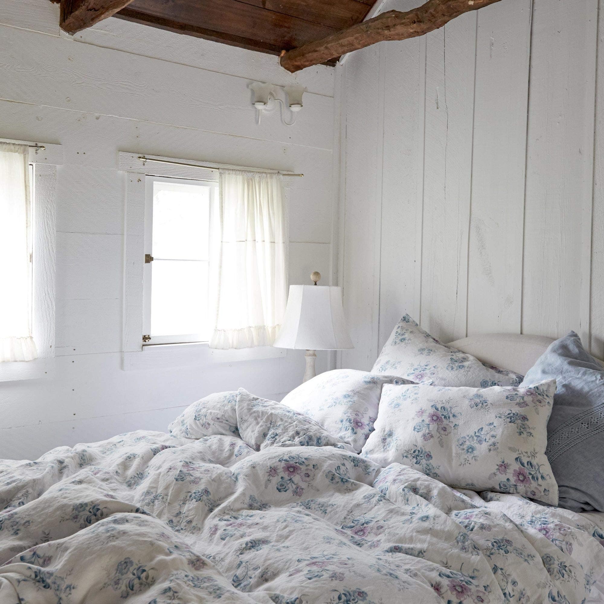 Paradise Floral Pillowcase Pair, King, White