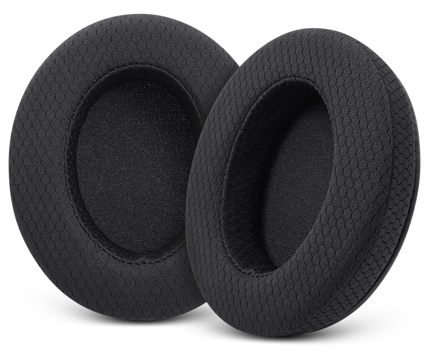Upgraded Replacement Earpads Cushions for HyperX Cloud/Alpha, Audio Technica M50X/M40X, Turtle Beach Stealth 400/600 & More - Ear Pads with Breathable Mesh Fabric/Added Thickness/Memory Foam