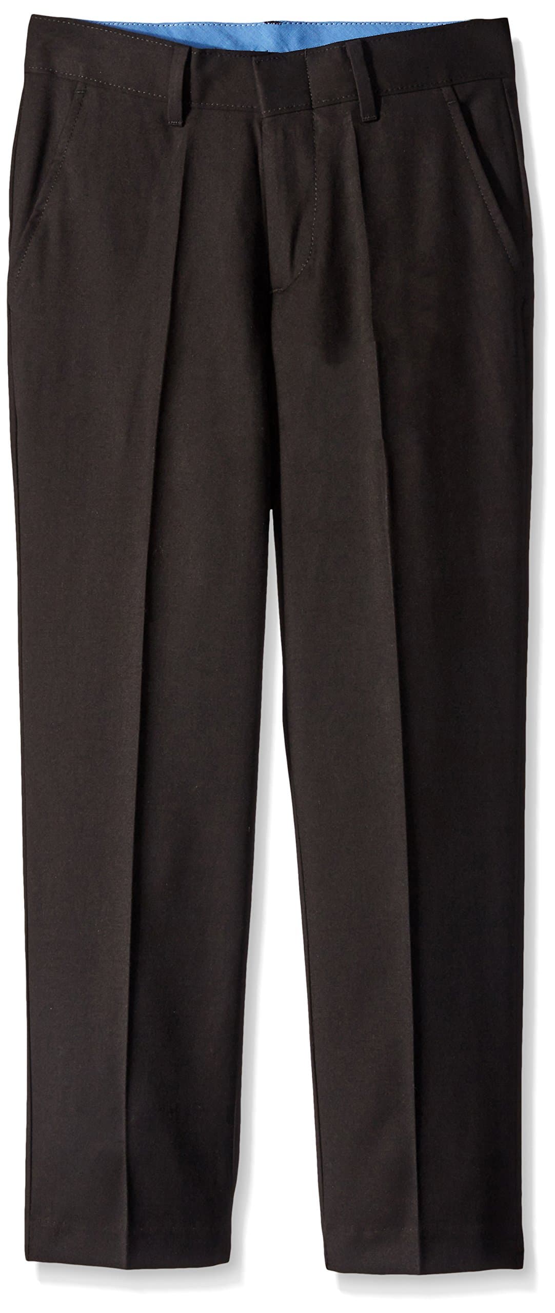 IZOD Boys' Solid Flat Front Dress Pant