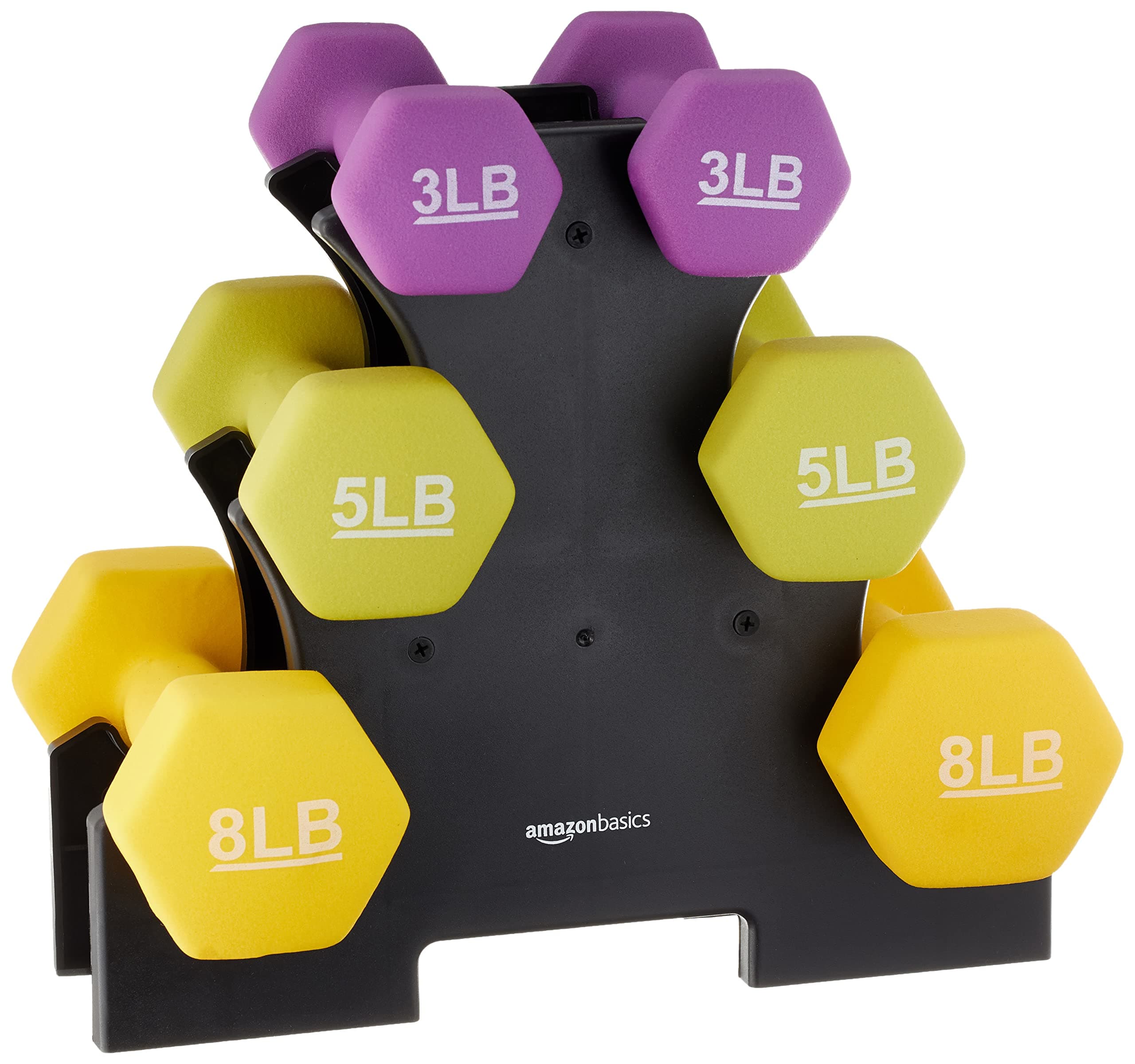 Neoprene Dumbbell Hand Weights for Exercise and Muscle Toning