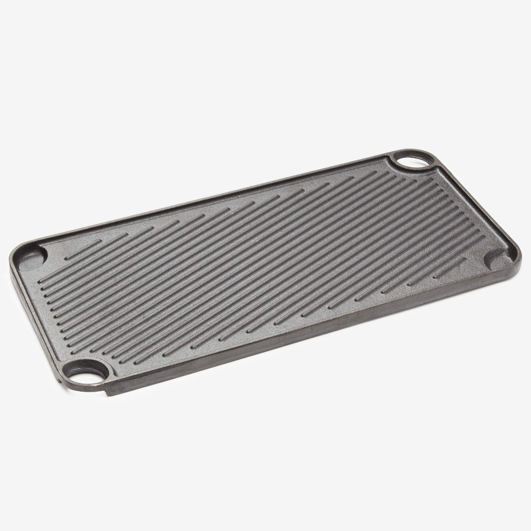 BrylaneHome Cast Iron Reversible Griddle Cookware, Black