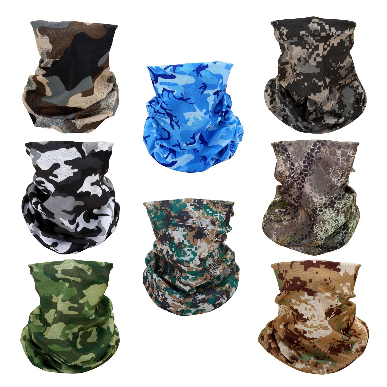 8 Multipurpose Bandanas for Women Men