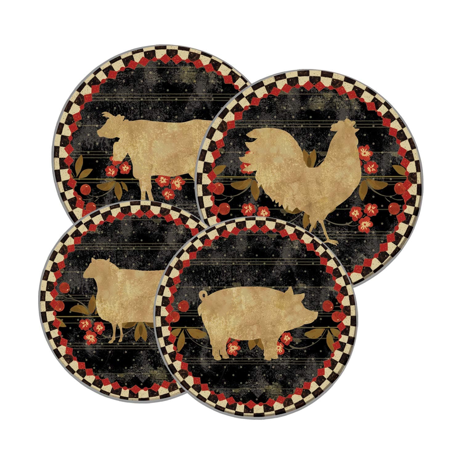 Range Kleen 5089, Farm to Table Burner Kovers, Set of 4