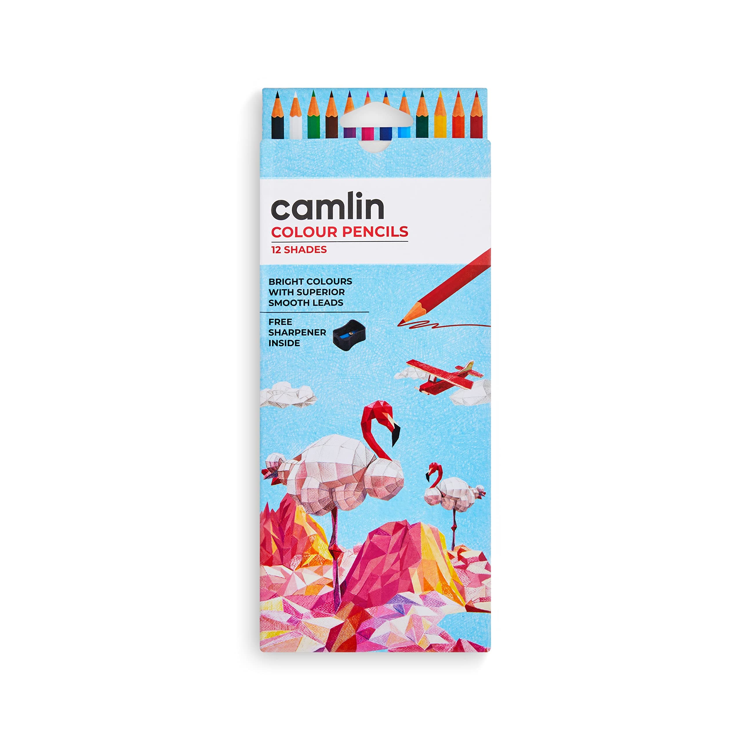 Camlin 12 Colour Pencils Round set